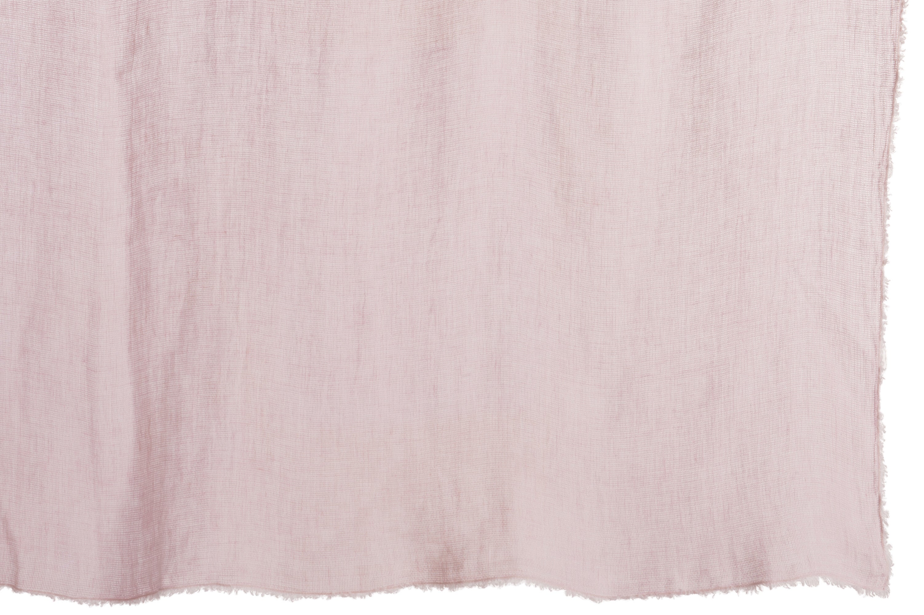 J-Line Plaid - linnen - roze - 200 x 150 cm