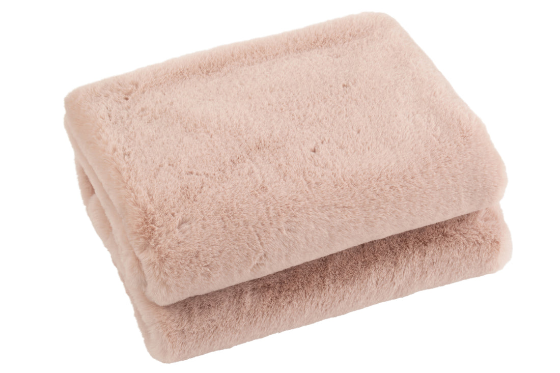 Plaid Cutie – Polyester plaide – Lichtroze 180 x 130