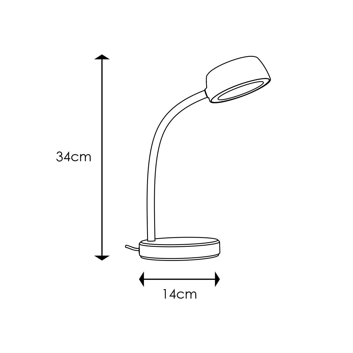 College Led Bureaulamp 5W Blauw