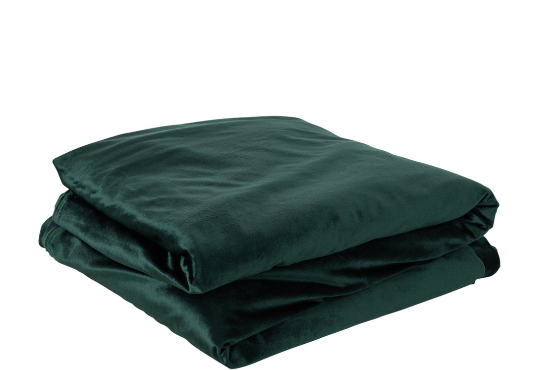 Stof Lang Fluweel Groen