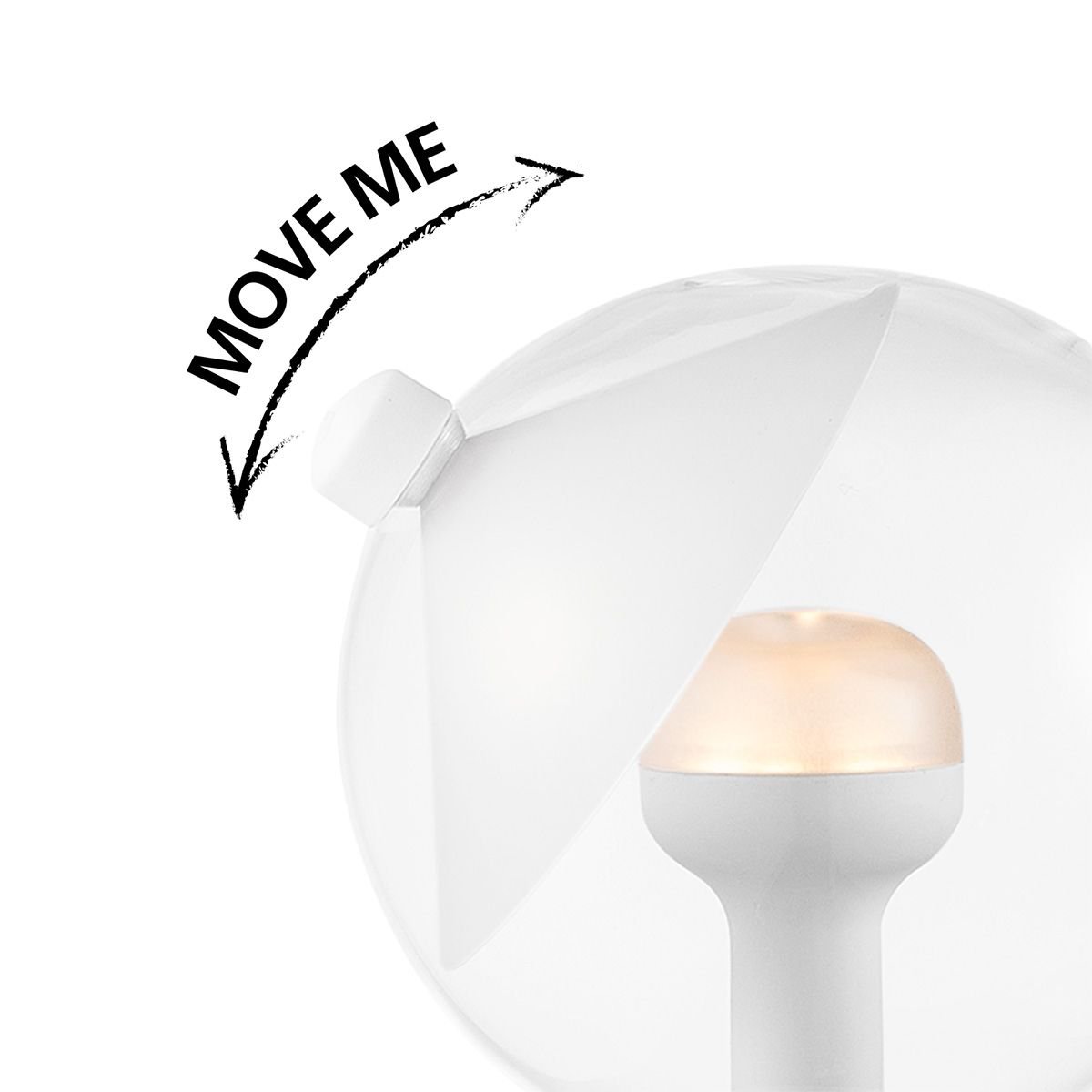 LED lamp Cone wit G80 E27 3W 220Lm 2700K