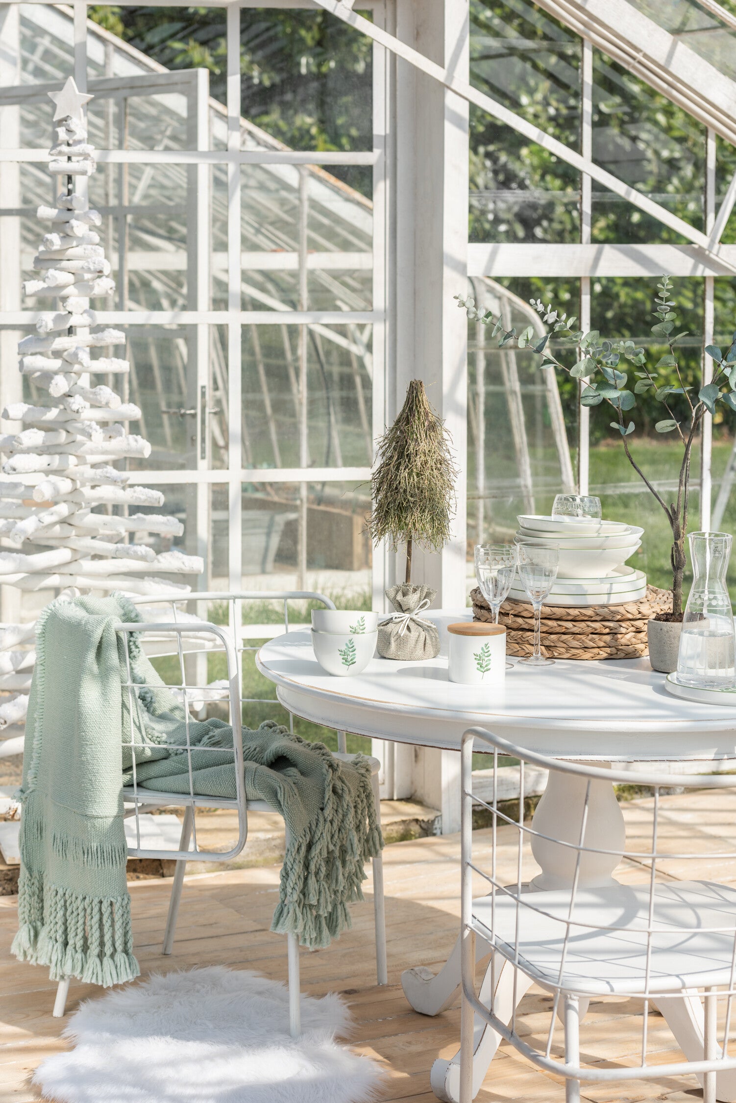 Vloermat Nepbont Wit