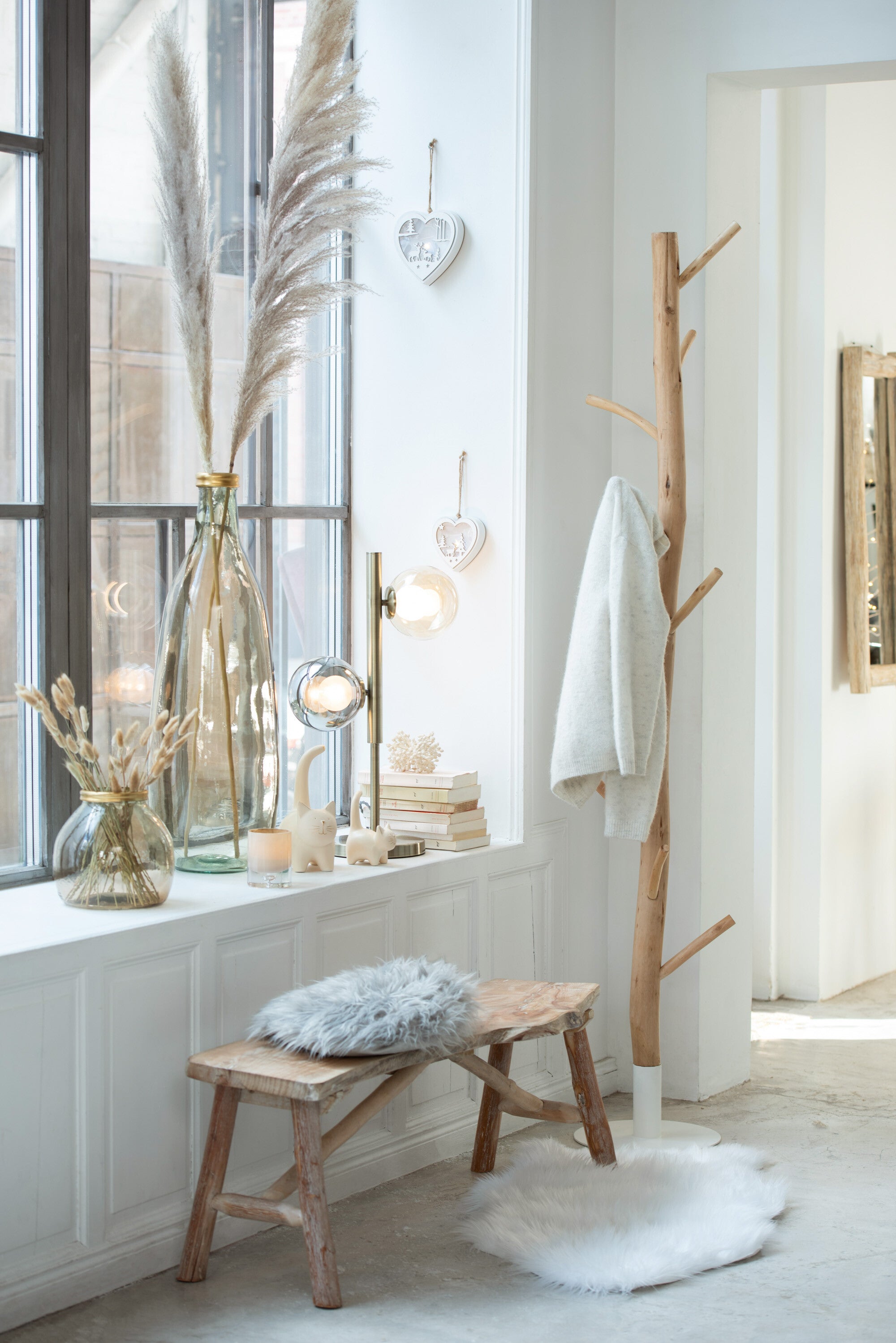 Vloermat Nepbont Wit