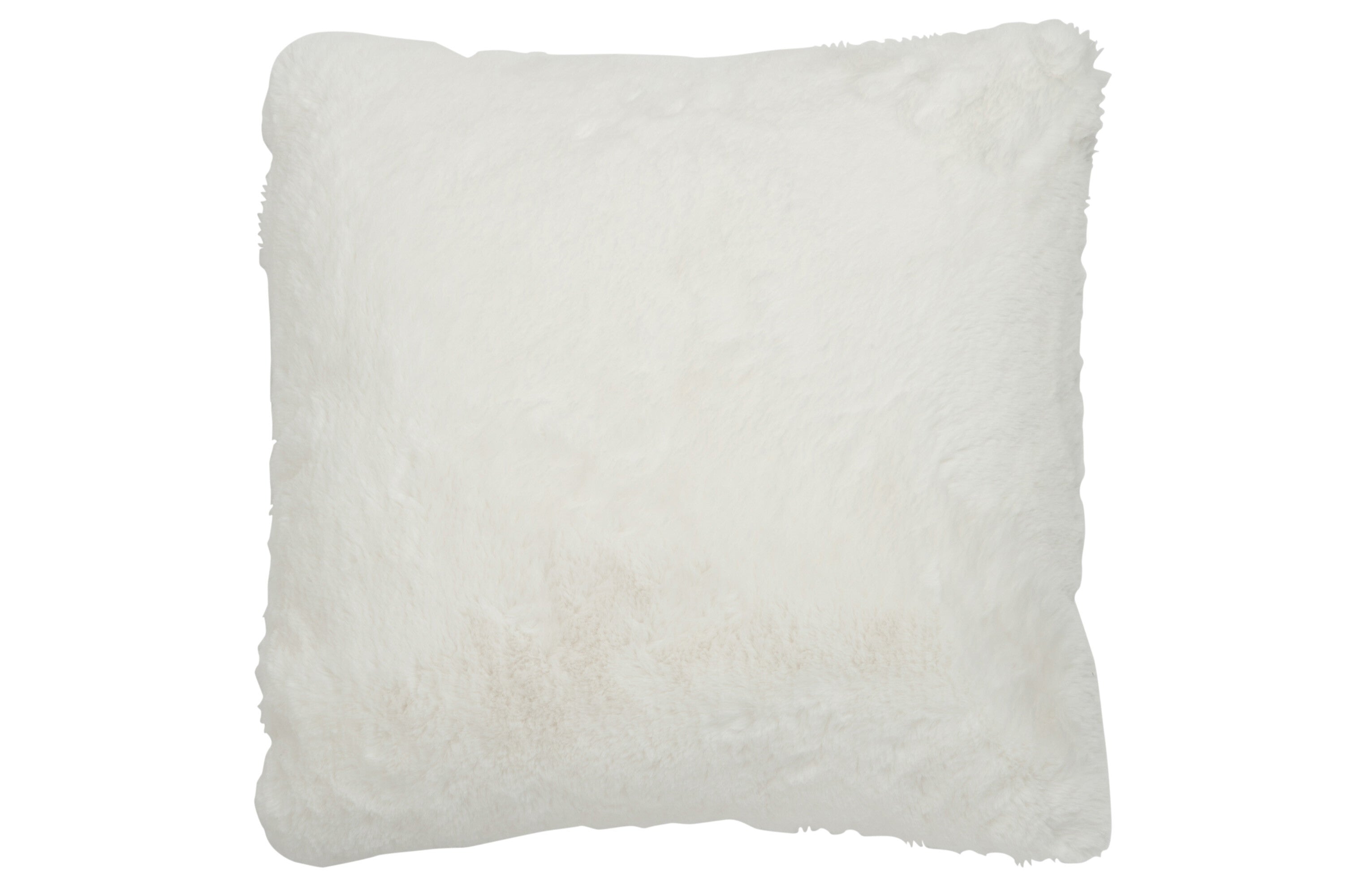 J-Line Cutie Sierkussen – Polyester – 45x45 cm – Wit