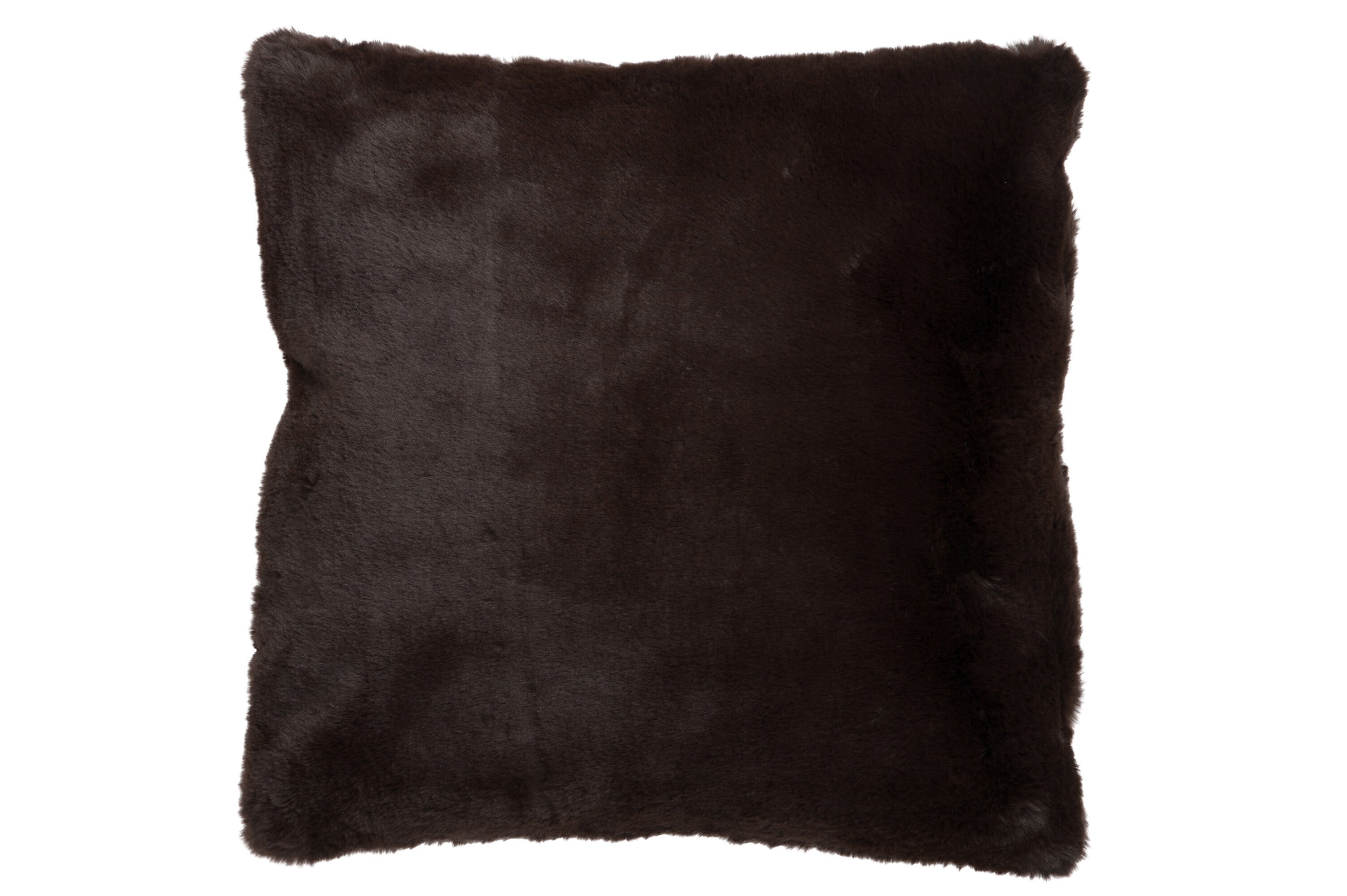 J-Line Cutie Sierkussen – Polyester – 45x45 cm – Donkerbruin