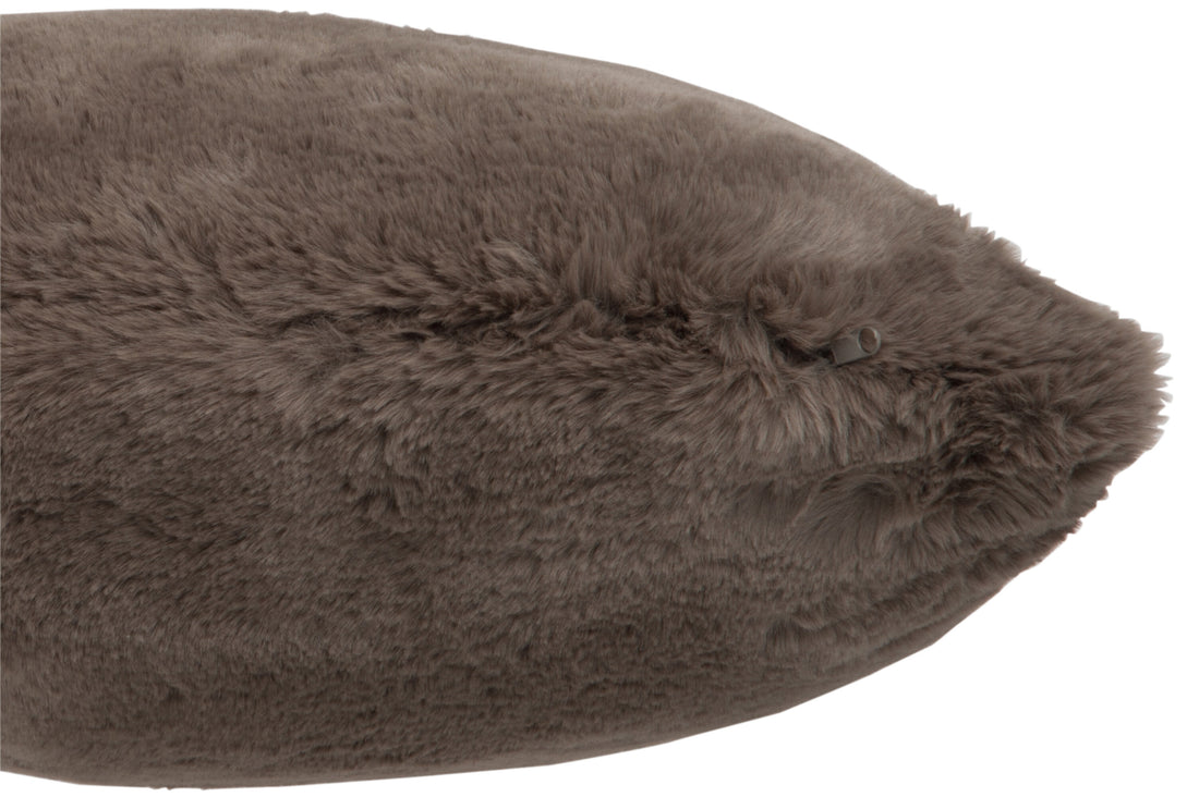 J-Line Cutie Sierkussen – Polyester – 45x45 cm – Taupe