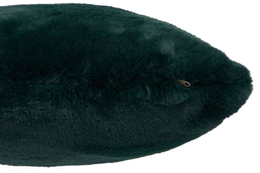 J-Line Cutie Sierkussen – Polyester – 45x45 cm – Donkergroen