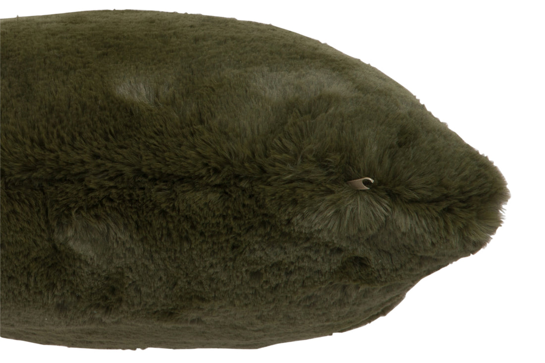 J-Line Cutie Sierkussen – Polyester – 45x45 cm – Groen