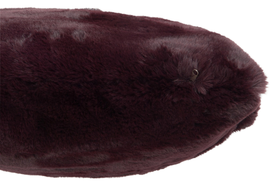 J-Line Cutie Sierkussen – Polyester – 45x45 cm – Donkerrood