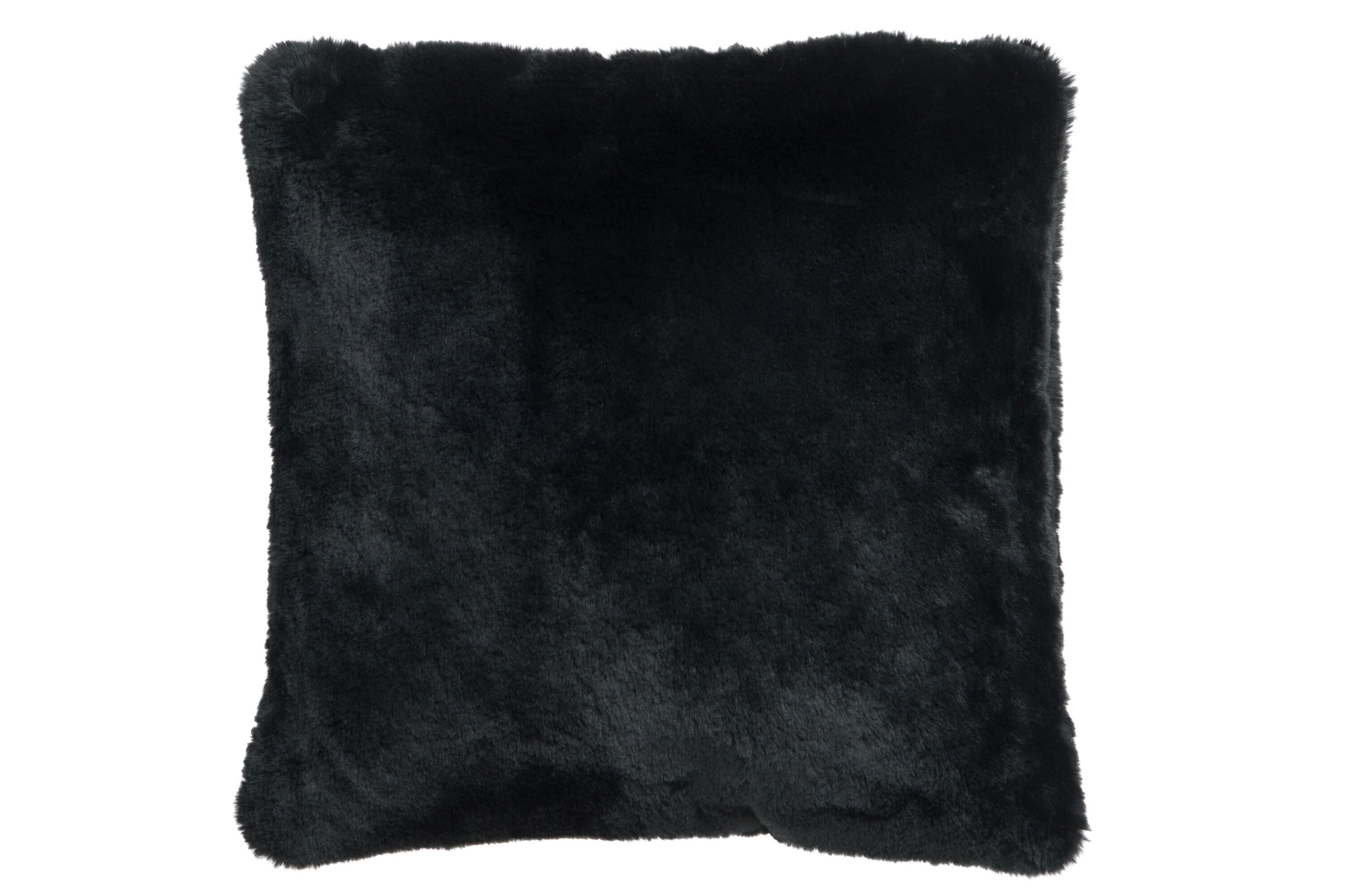 J-Line Cutie Sierkussen – Polyester – 45x45 cm – Zwart