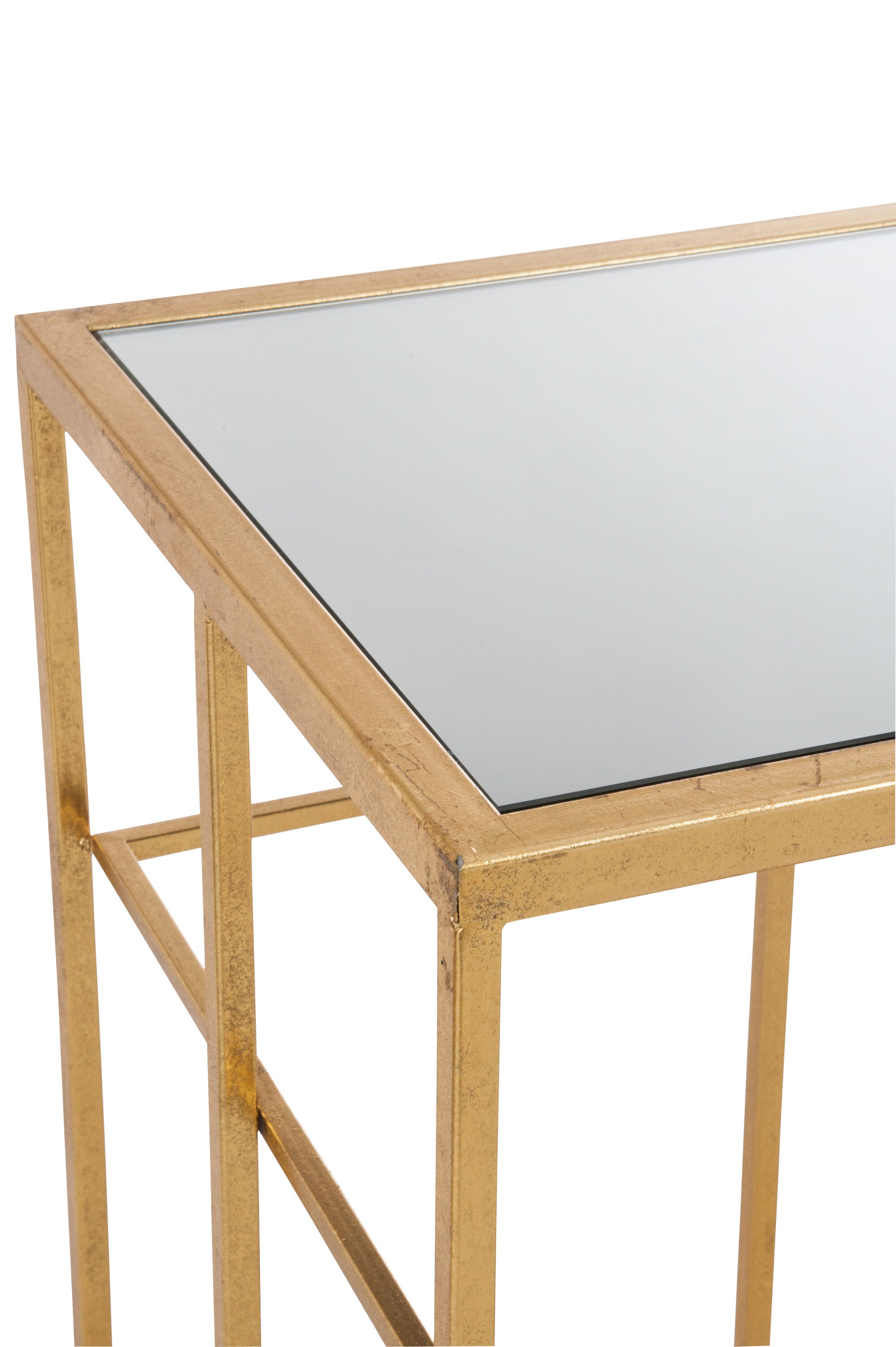 Console Bars Metaal/Glas Goud
