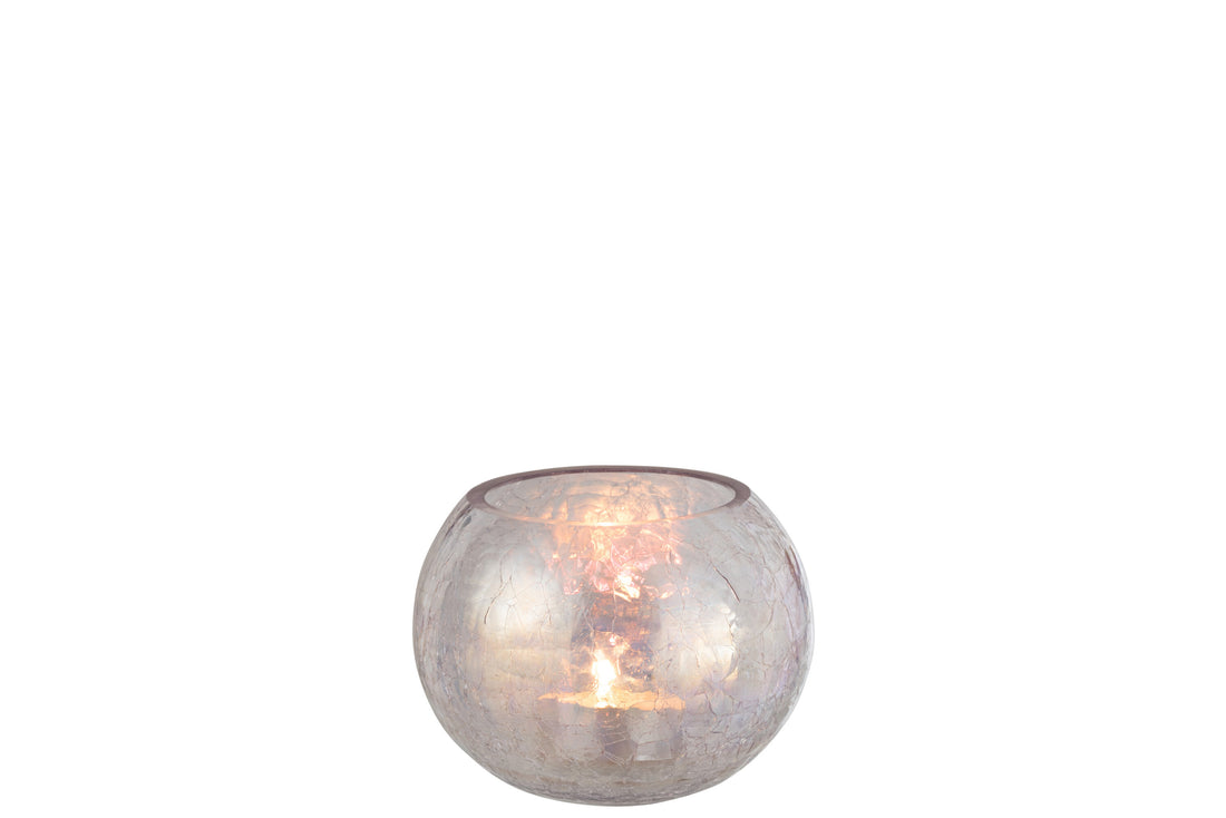 Orkaan Lichtbal Craquelure Glas Parel Effect Paars Medium