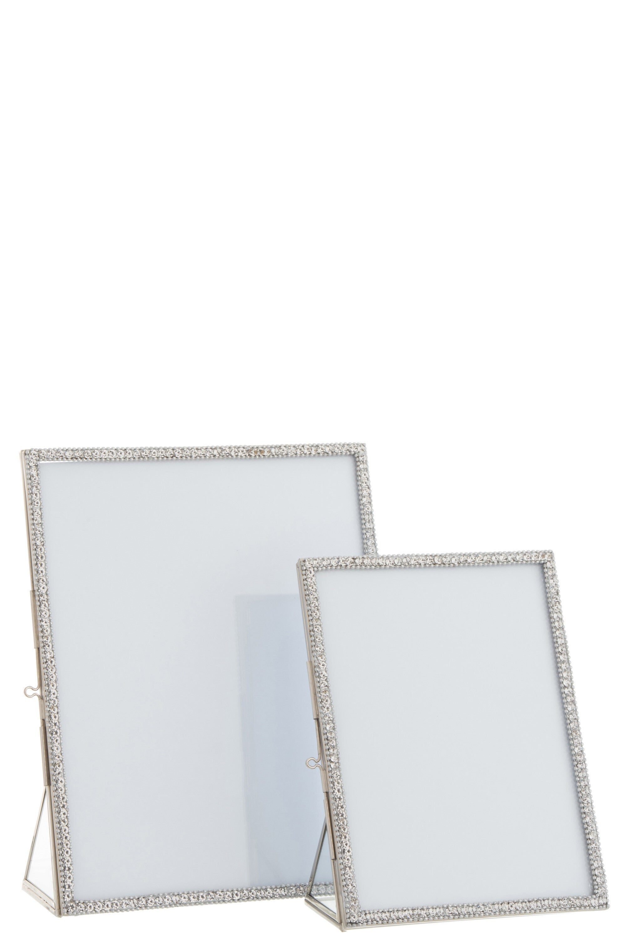 J-Line Fotokader Juweel Metaal/Glas Zilver Large