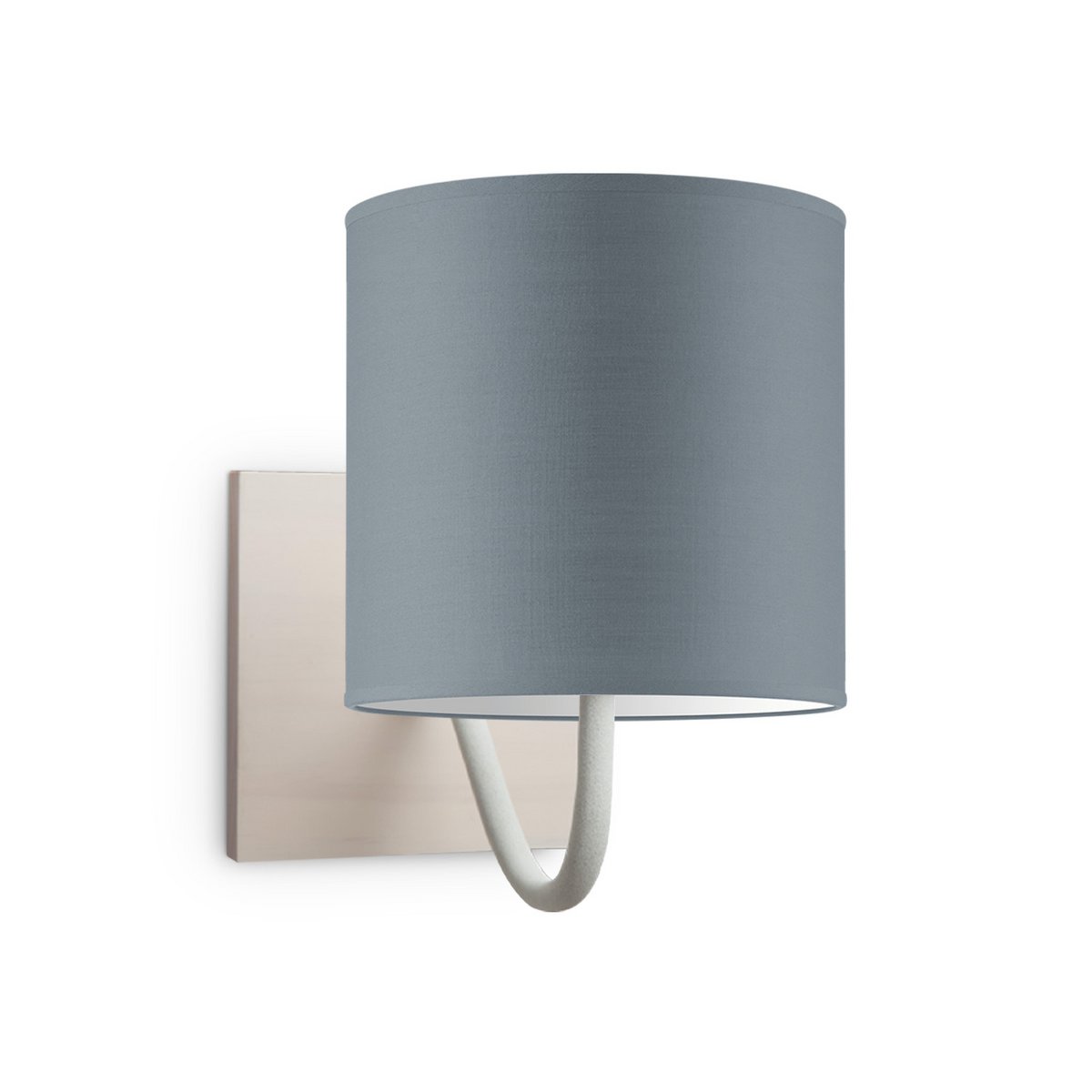 Wandlamp - Beach E27 Lampenkap grijs 16cm