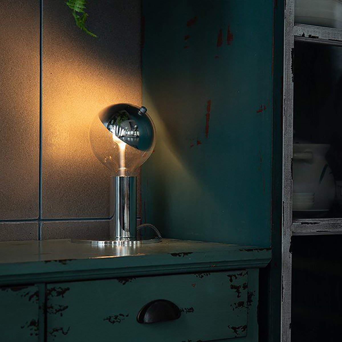 dimbare LED lamp Sphere zilver G120 E27 5W 400Lm