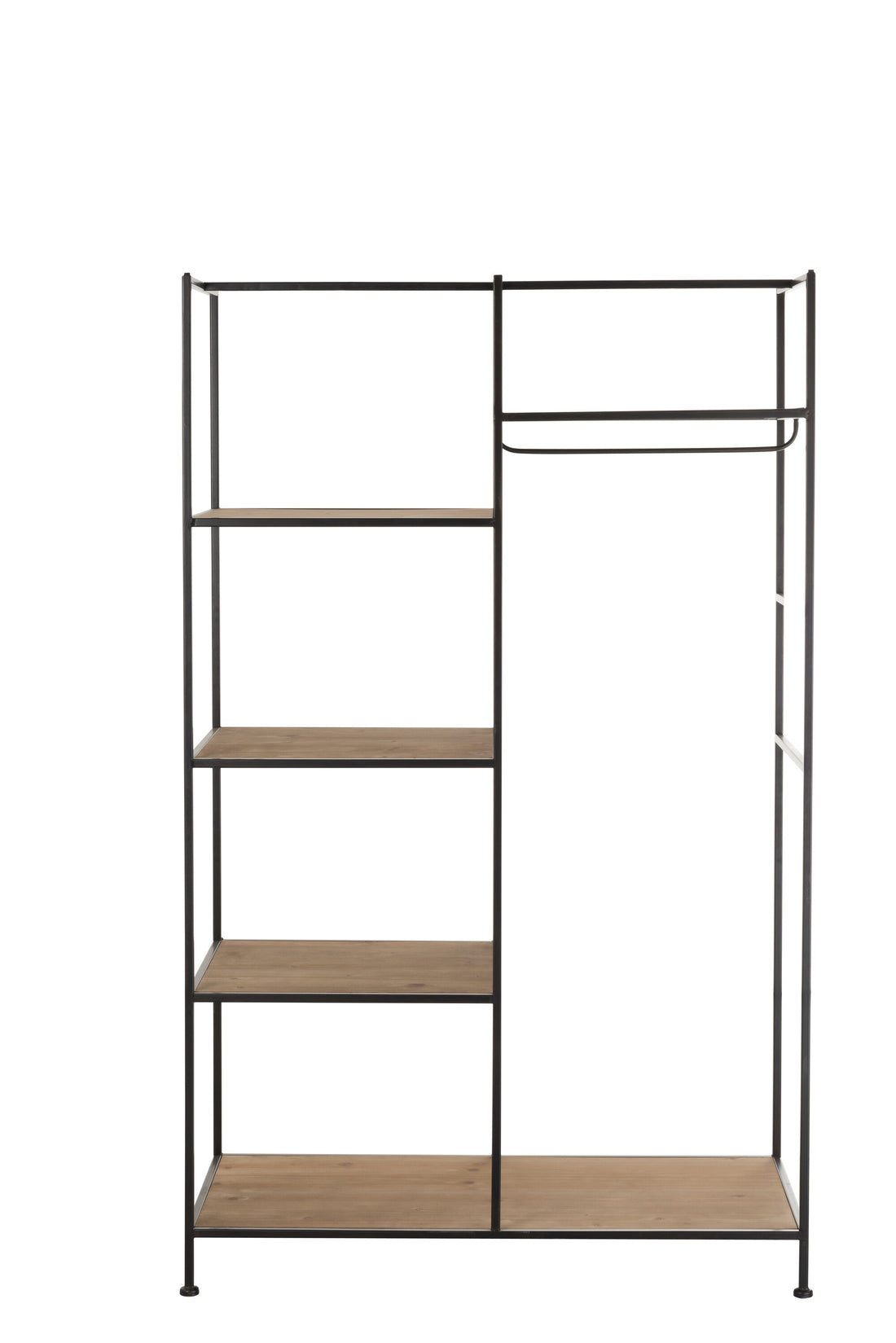 Tekstlelrek Metaal/Hout Zwart