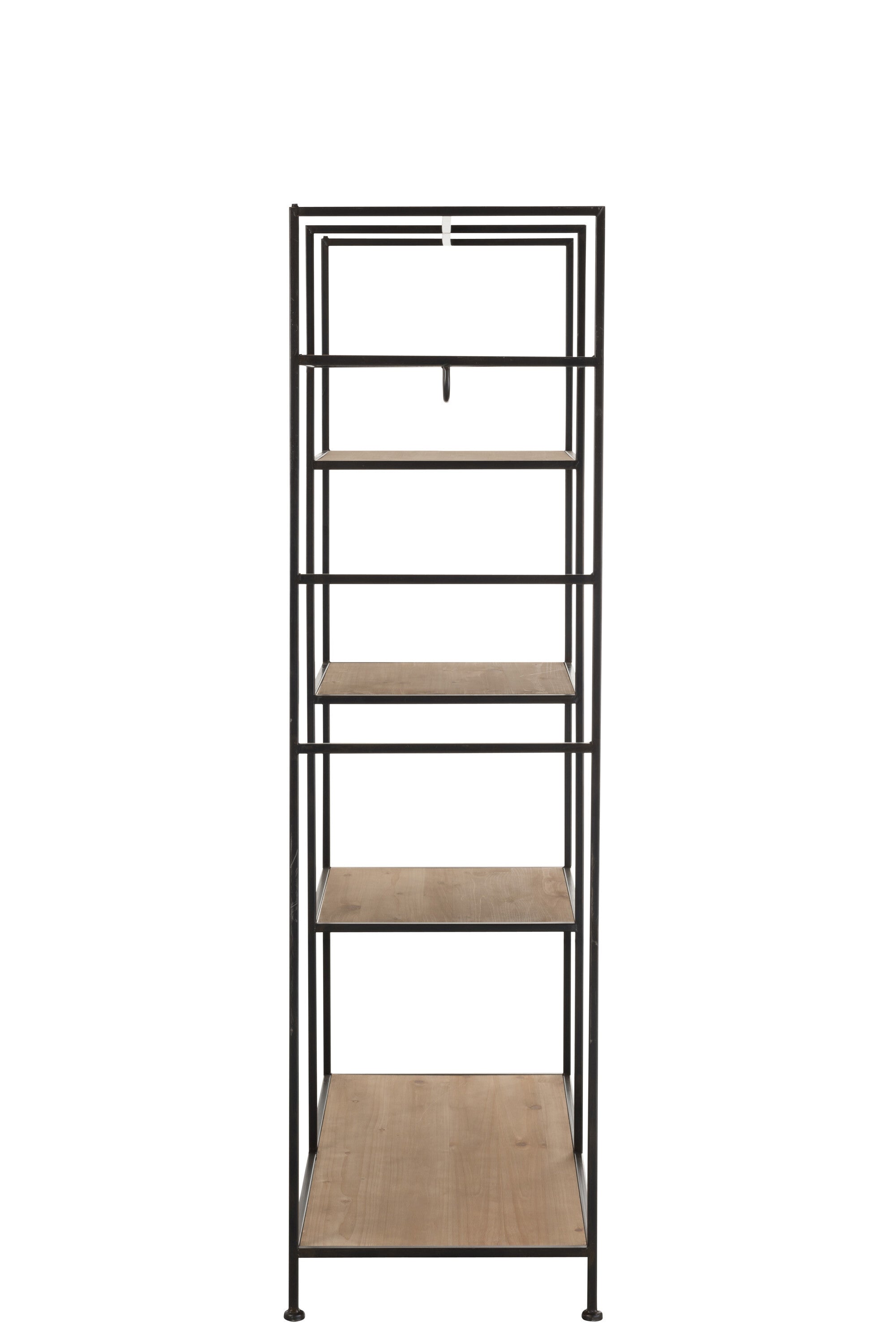 Tekstlelrek Metaal/Hout Zwart