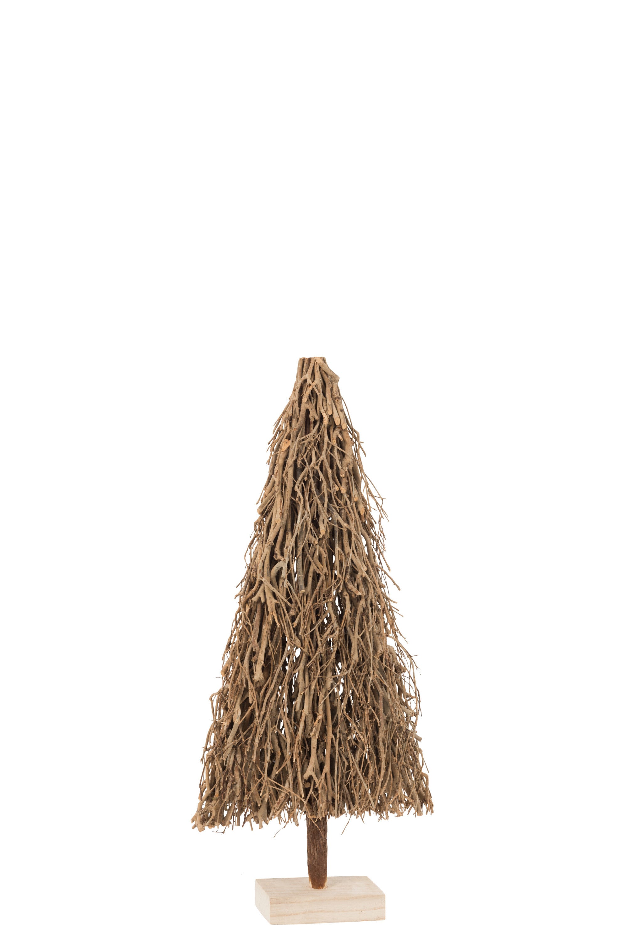 Christmas Tree Flat Branches Wood Natural Small