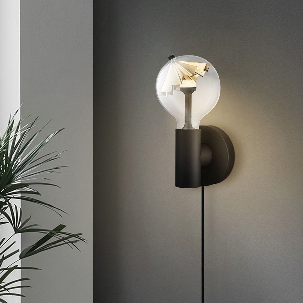 dimbare LED lamp Umbrella goud G120 E27 5W 400Lm