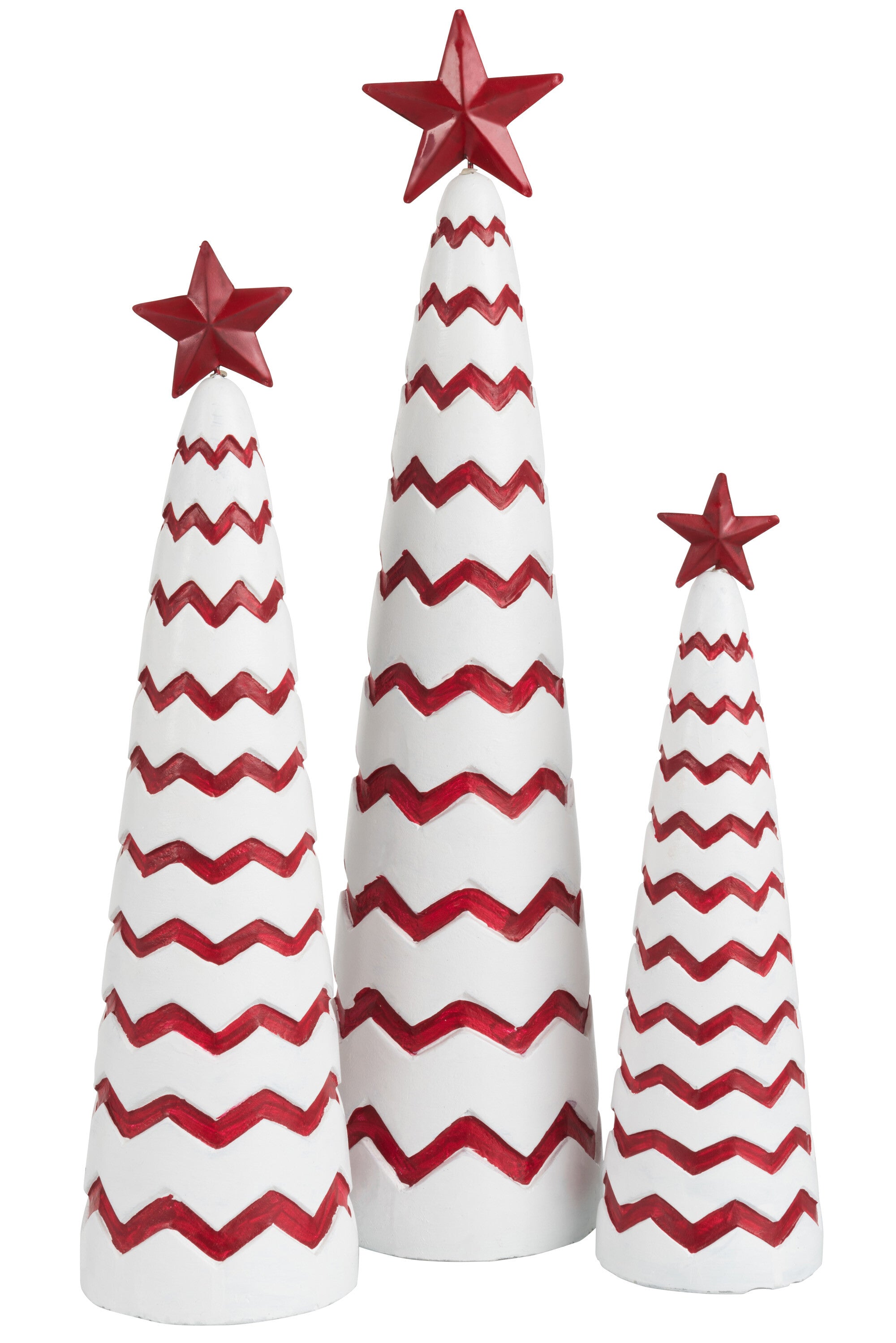 J-Line Christmas Tree Cement Red/White Large