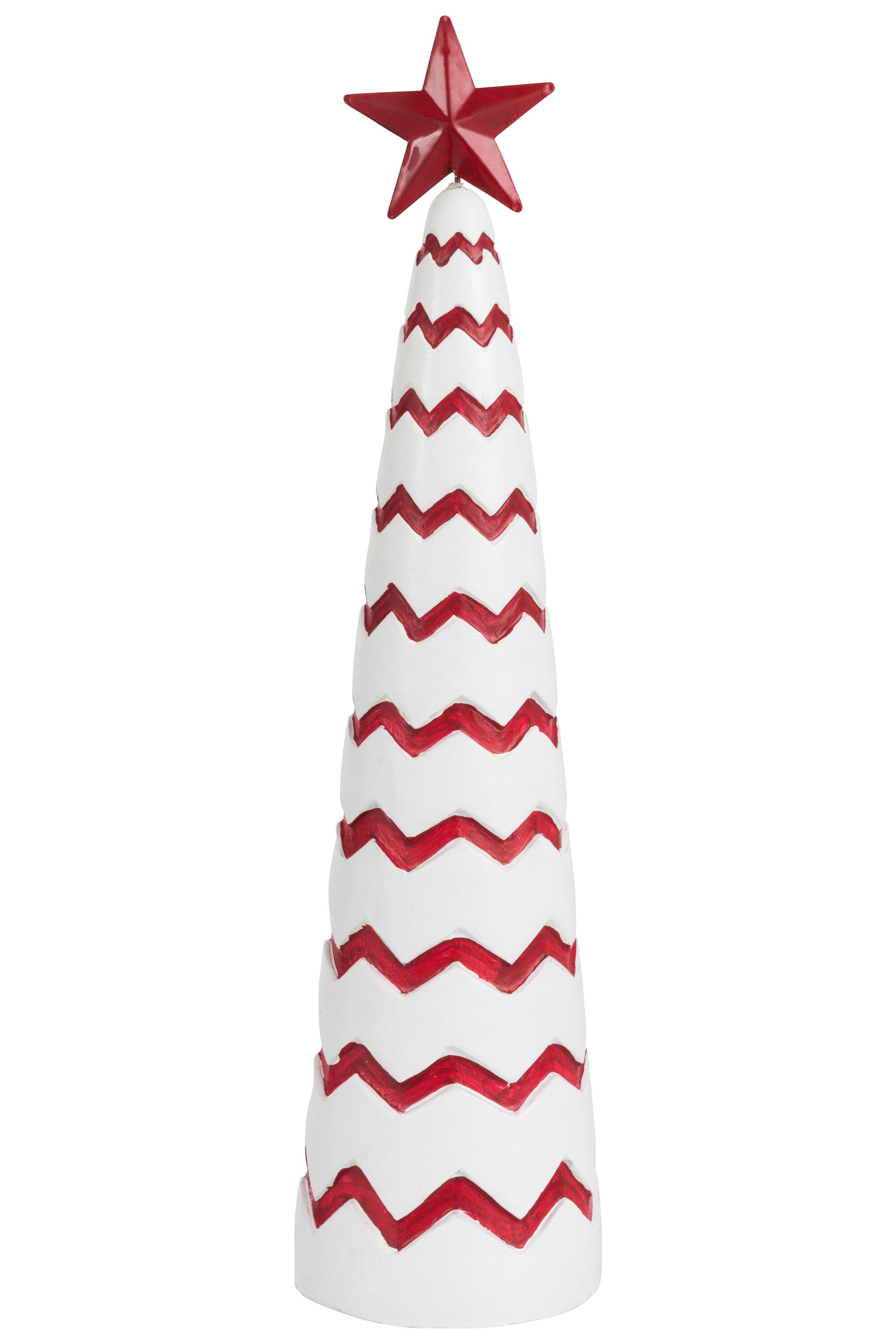 J-Line Christmas Tree Cement Red/White Large