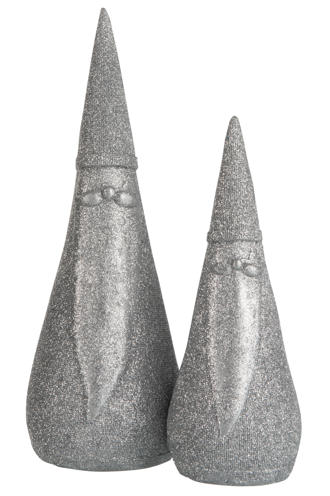 J-Line Kerstfiguren - poly - zilver - large