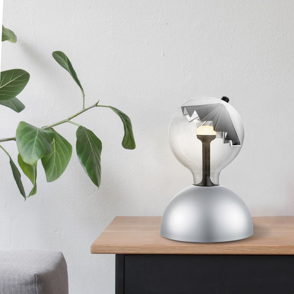 Hanglamp Move Me Bumb Umbrella 5.5W 2700K grijs-zwart