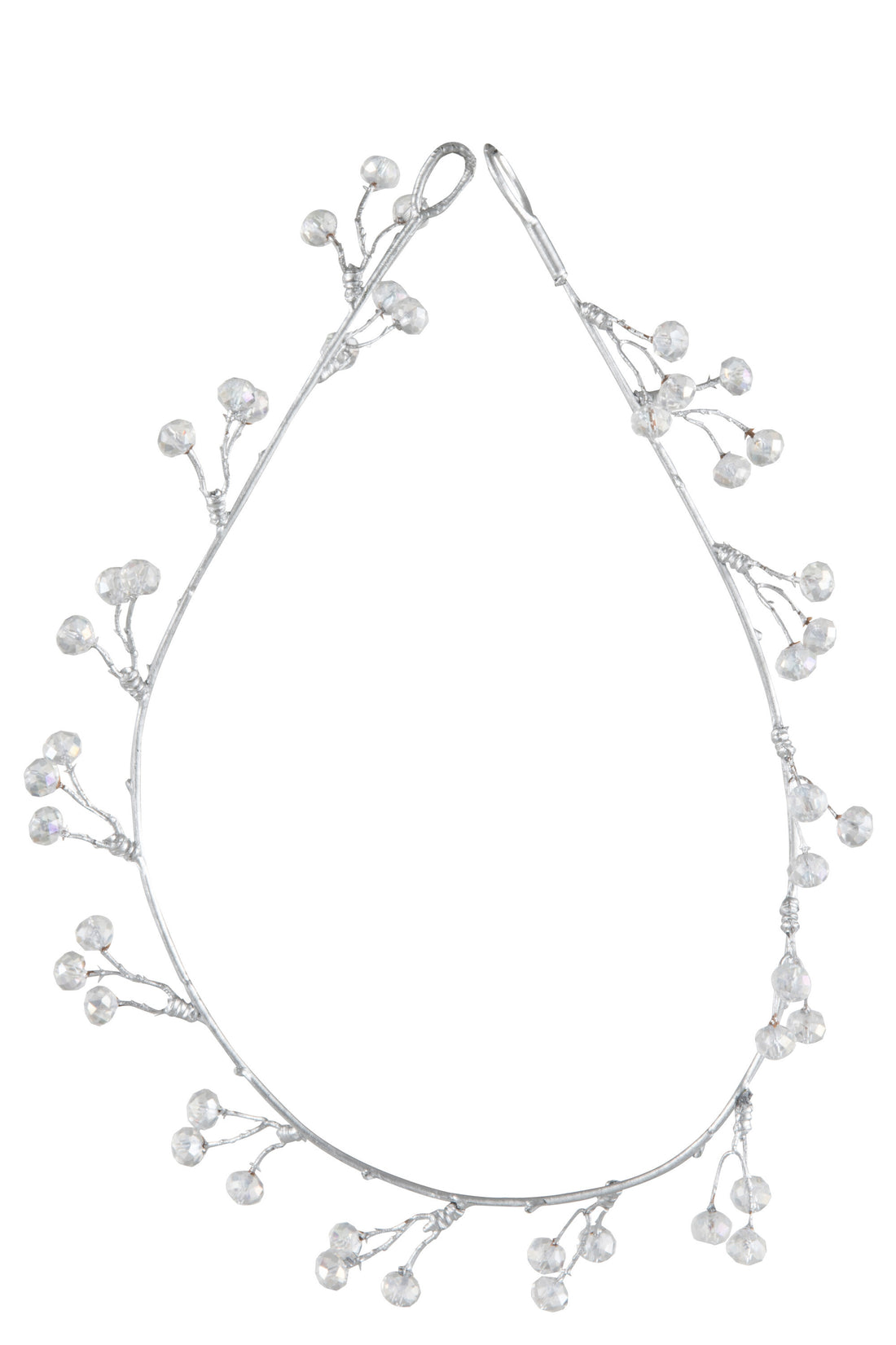 Guirlande Parels Plastic Transparant/Zilver