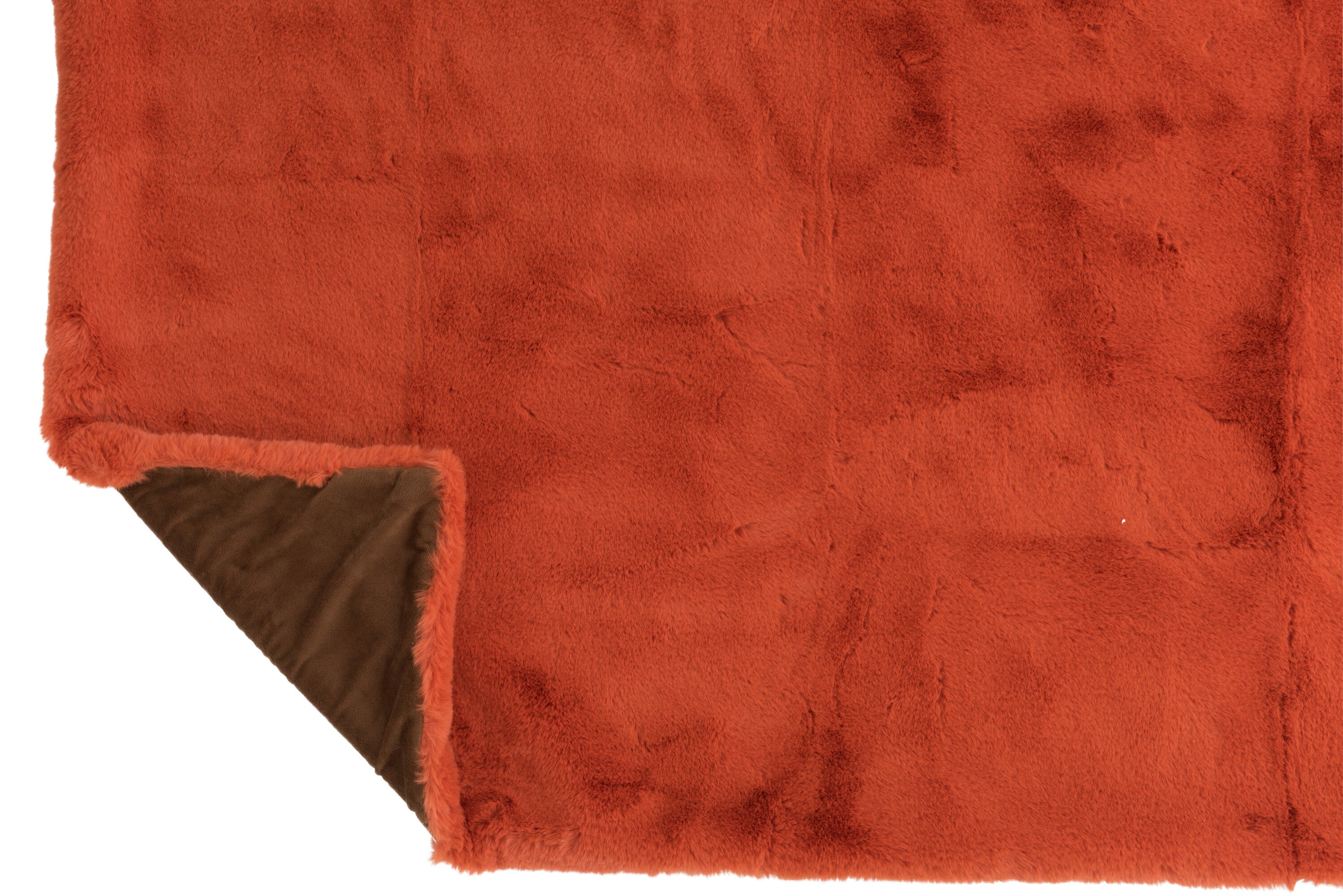 J-Line Plaid Cutie - Fleece Deken – Polyester – 180x130 cm – Oranje