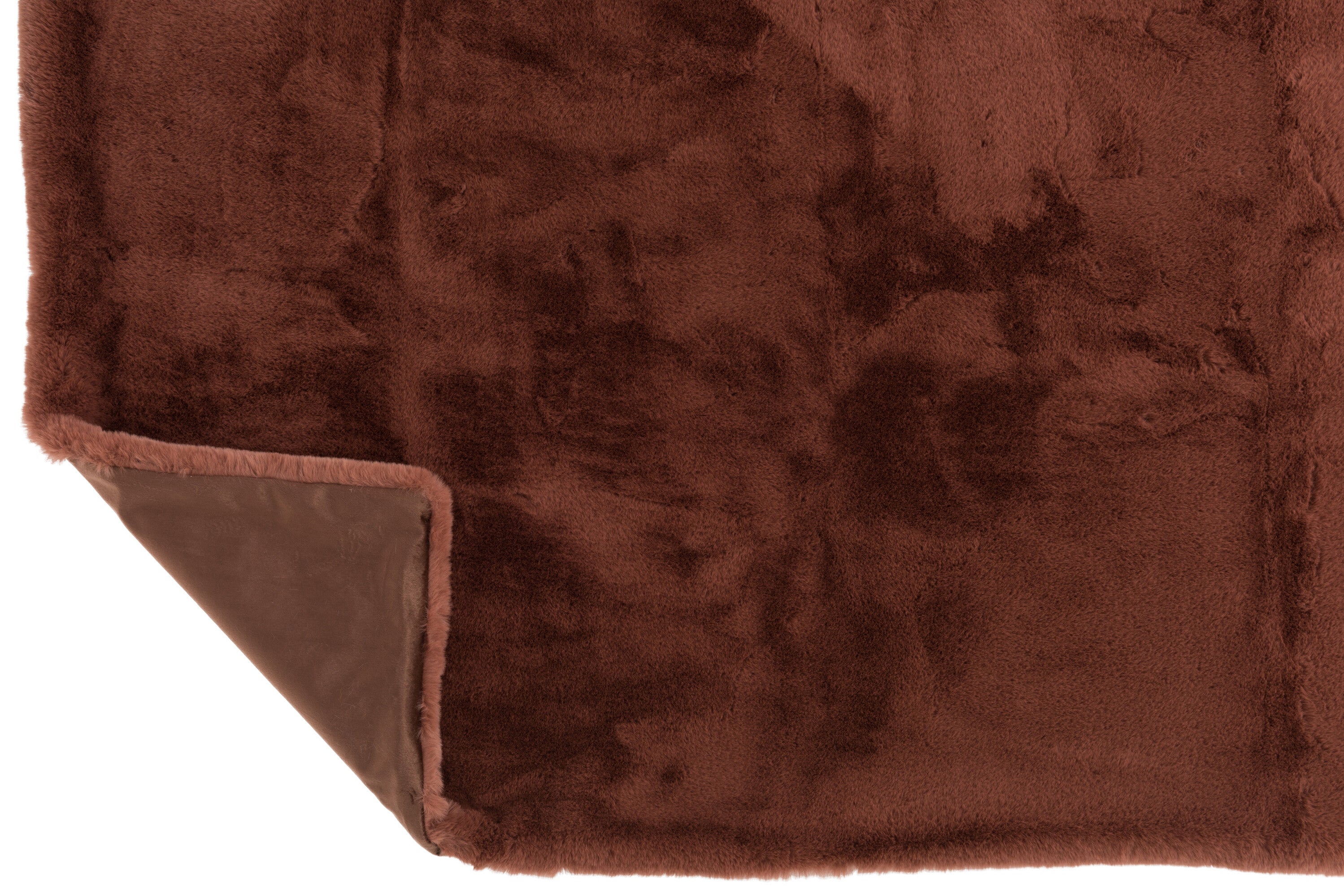 J-Line Plaid Cutie - Polyester – 180x130 cm – Lichtbruin