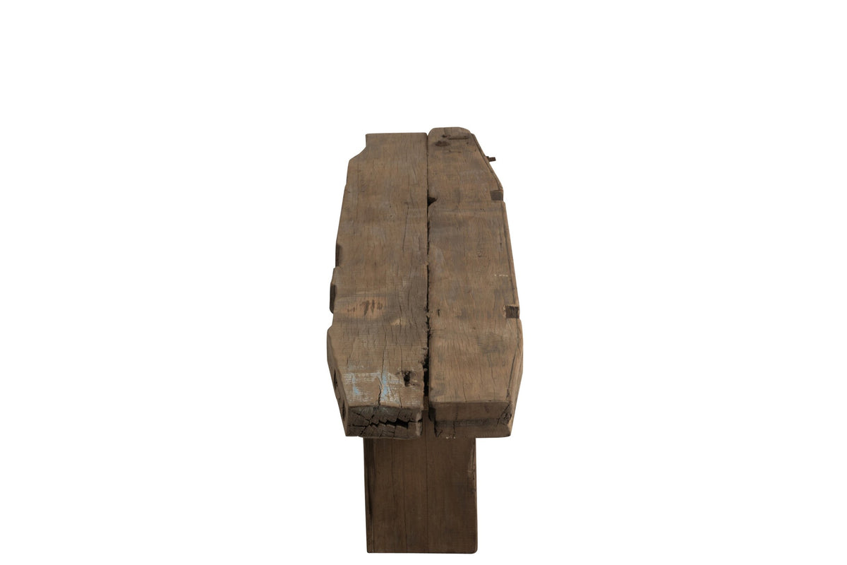 Bank Ruw Gerecycled Hout Bruin
