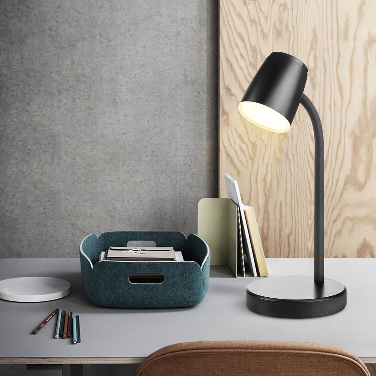 Elbo Led Bureaulamp 4W Zwart - Verstelbare