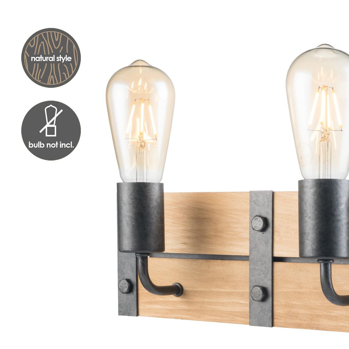 Industriële Wandlamp Denton | 35/11/13cm | Antraciet
