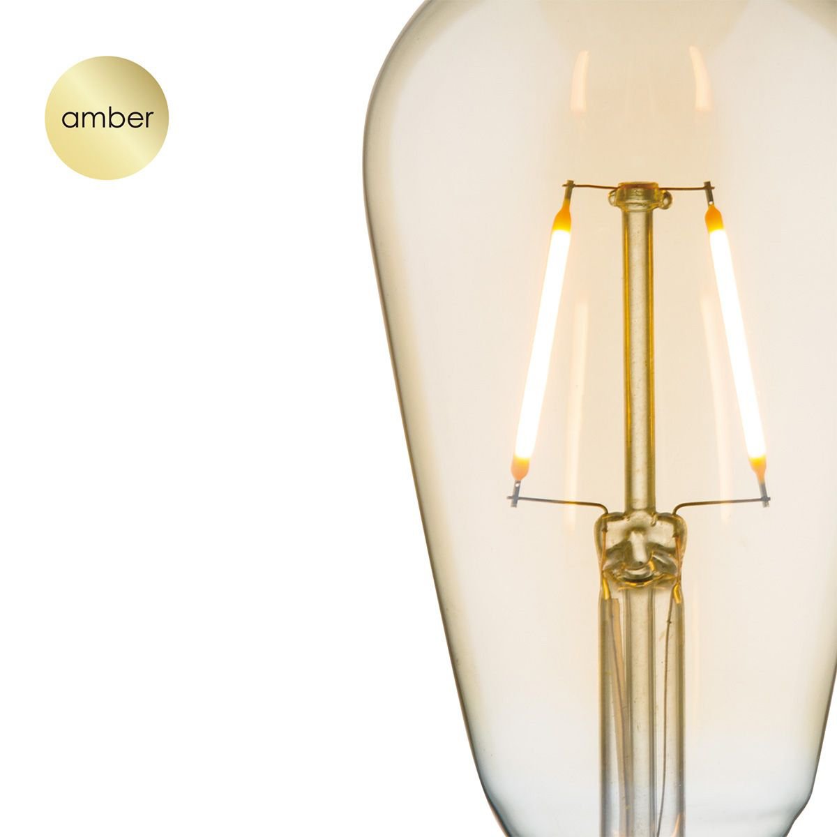 Led Drop Deco E27 ST64 2W 160Lm 2700K Amber