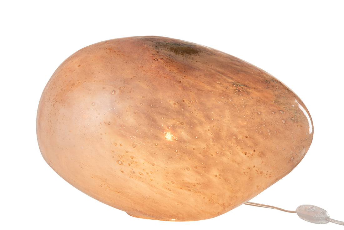 J-Line Lamp Dany Ovaal Glas Rose