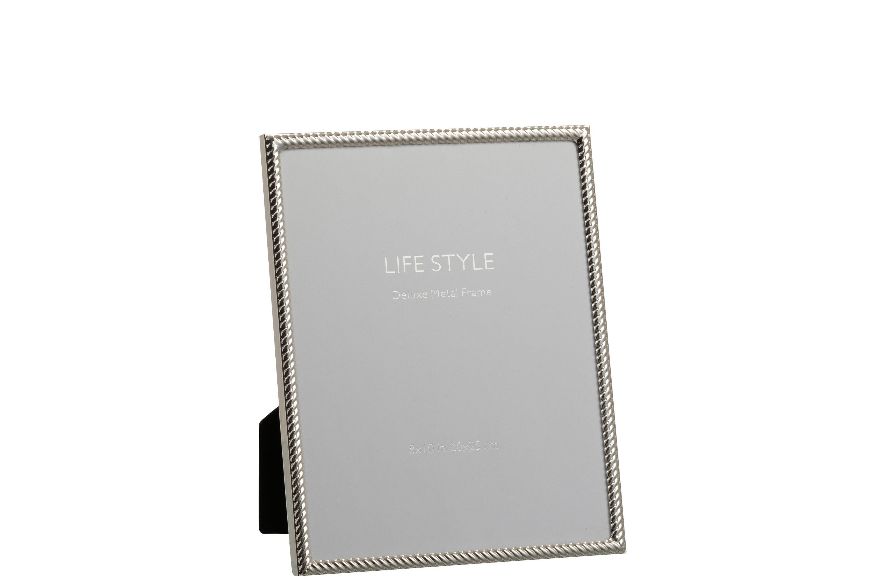 J-Line Fotolijst - Fotokader Schuin Lijnen 20x25 Metaal Zilver L