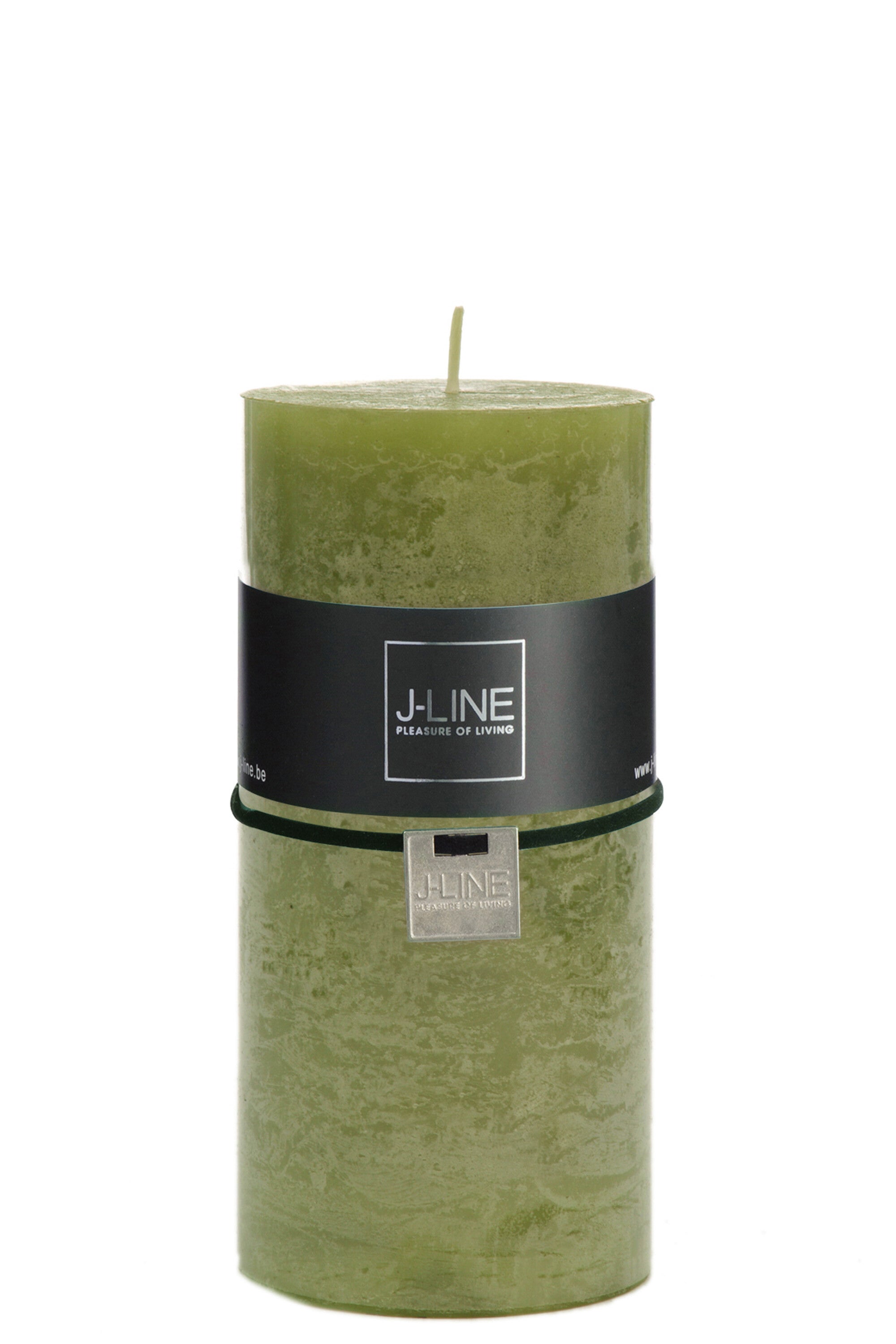 J-Line cilinderkaars - groen - L - 72u