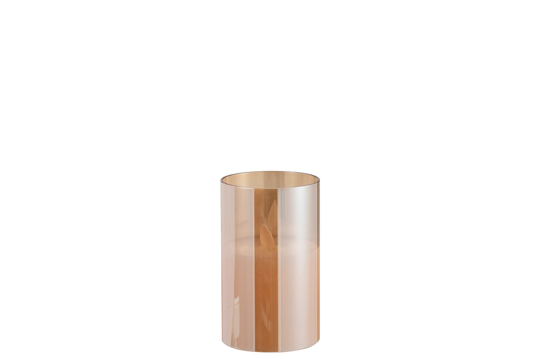 J-Line Ledlamp Blinkend Glas Goud Small