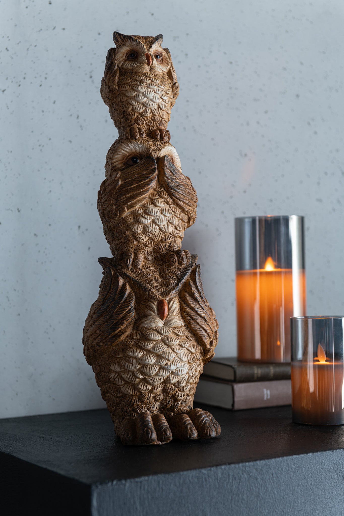Ledlamp Schijnend Glas Grijs Middelgroot