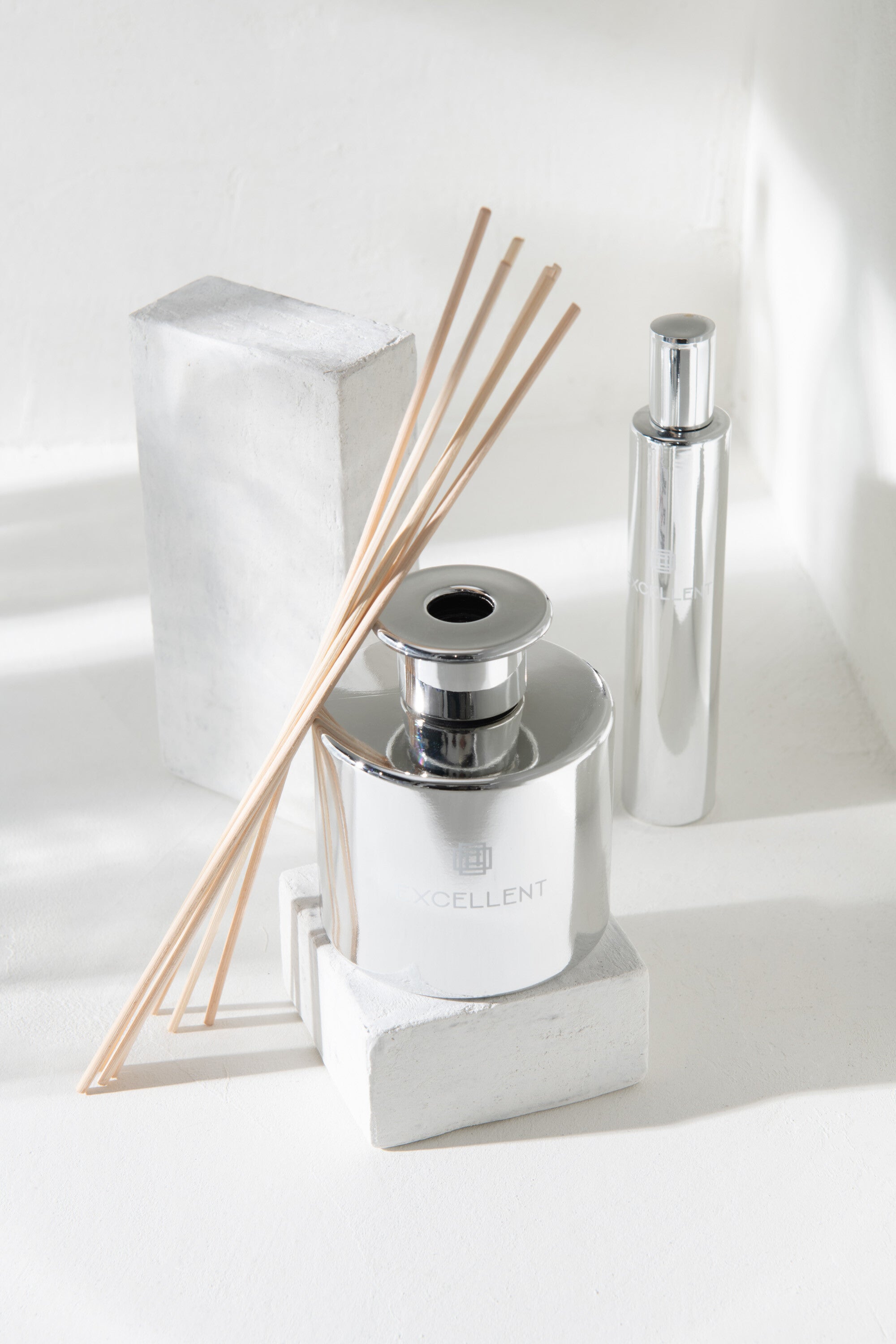 J-Line huisparfum Excellent - Cotton Candy - zilver