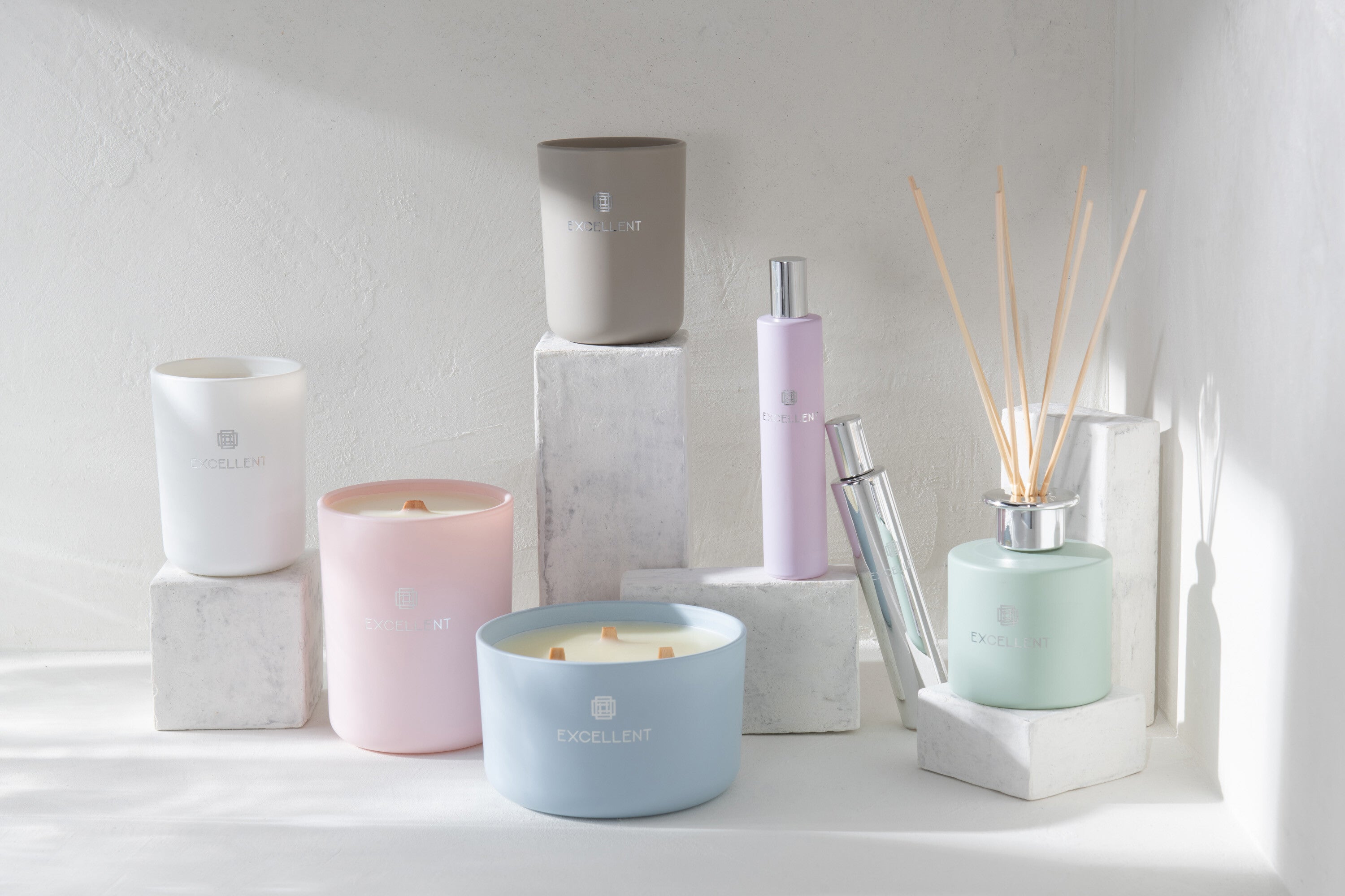 J-Line huisparfum Excellent - Cotton Candy - zilver