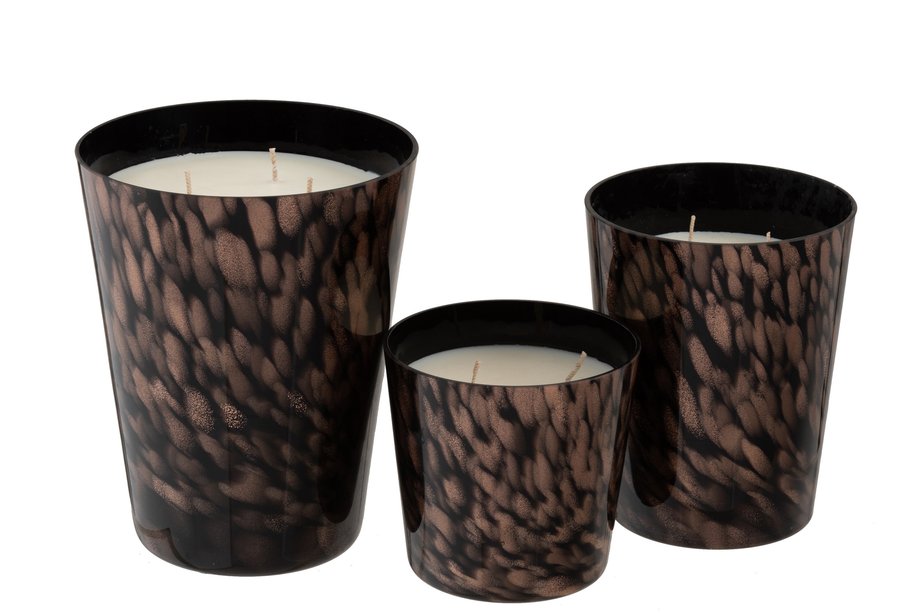 J-Line Geurkaars Noa Sandalwood Zwart/Goud Large