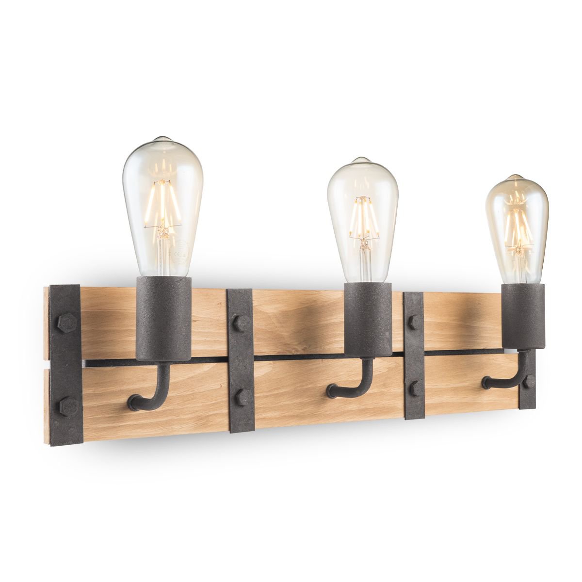 Industriële Wandlamp Denton | 55/11/13cm | Antraciet