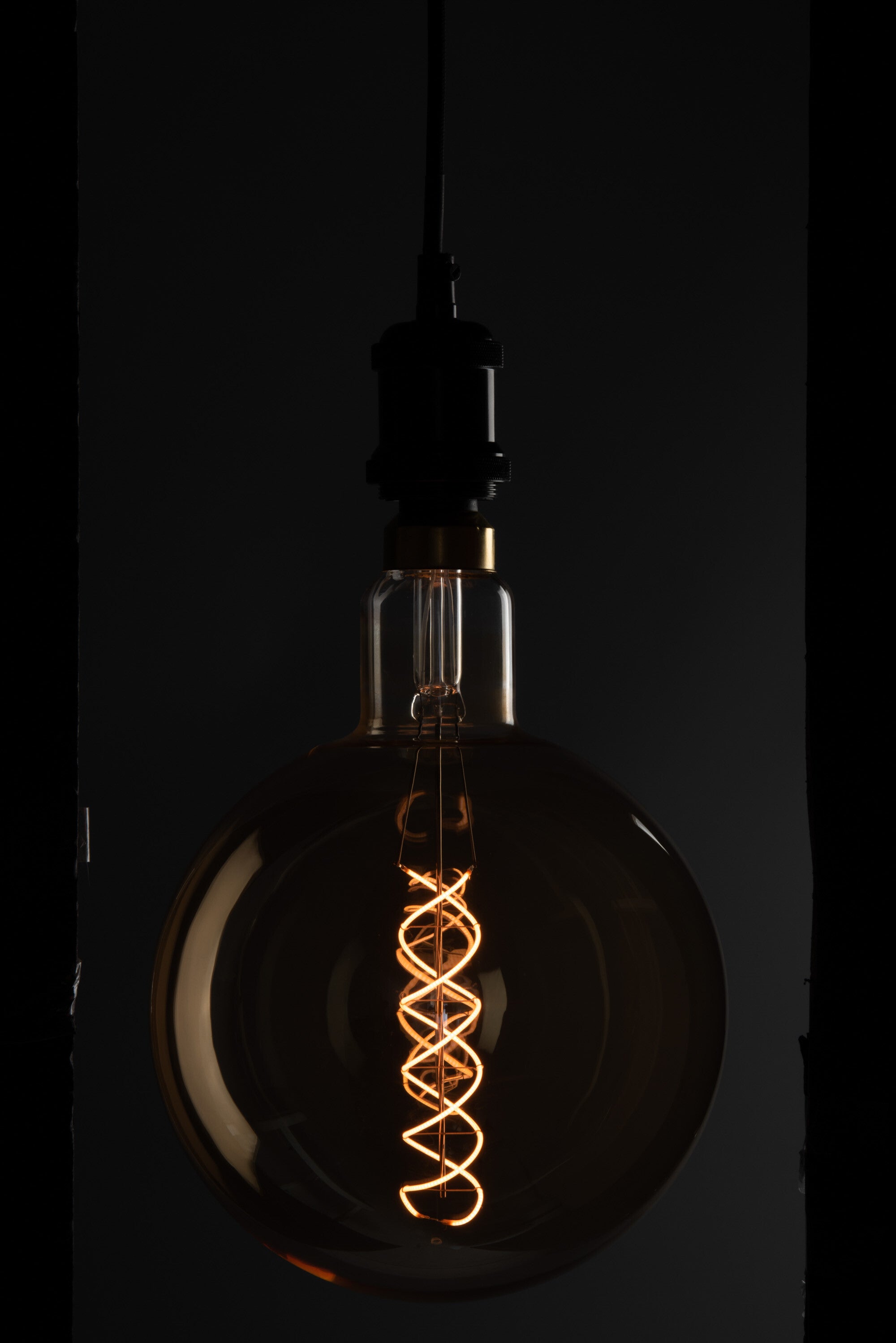 Ledlamp Amber G200 Dubbele Spiraal E27