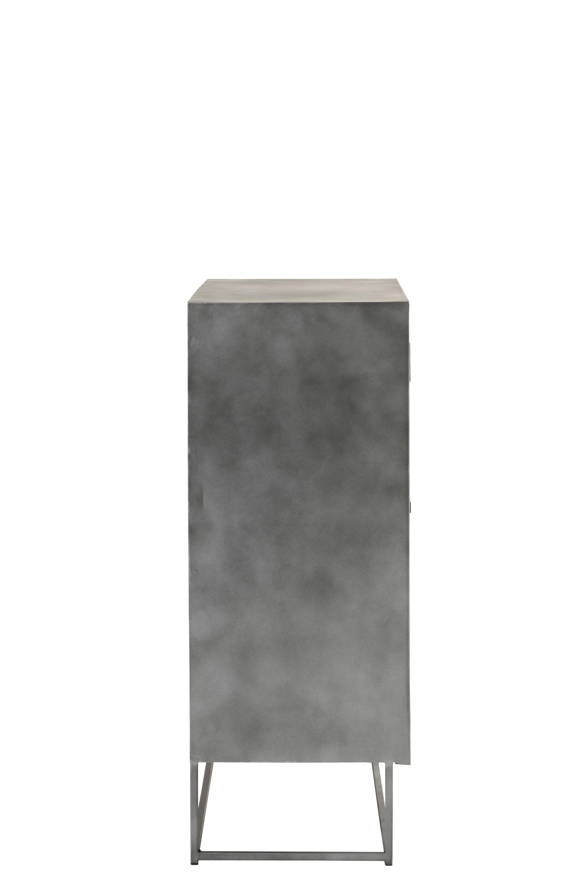 Kast Shanil 2 Deuren Hout/IJzer Natuur/Grijs