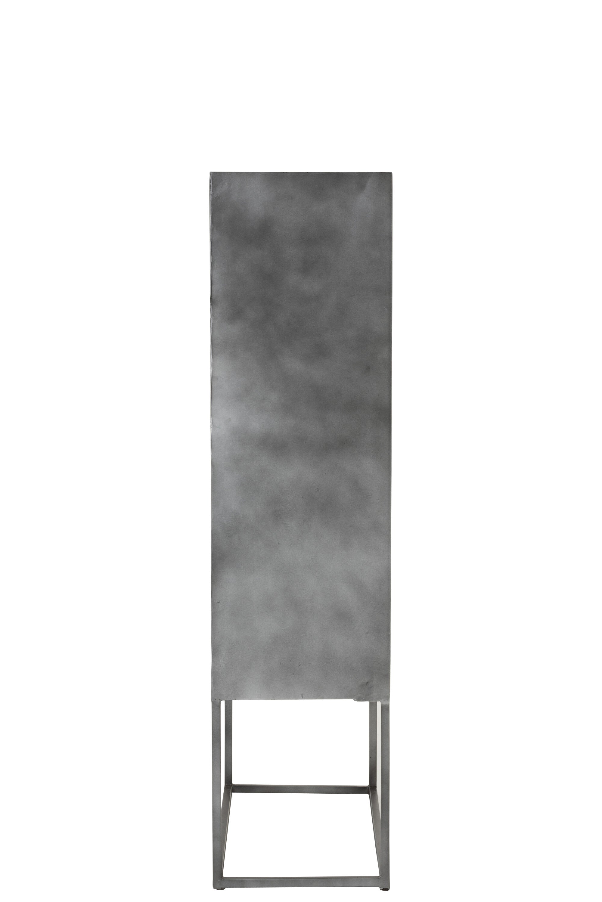 Bar Kast Shanil 2 Deuren Hout/IJzer Natuur/Grijs