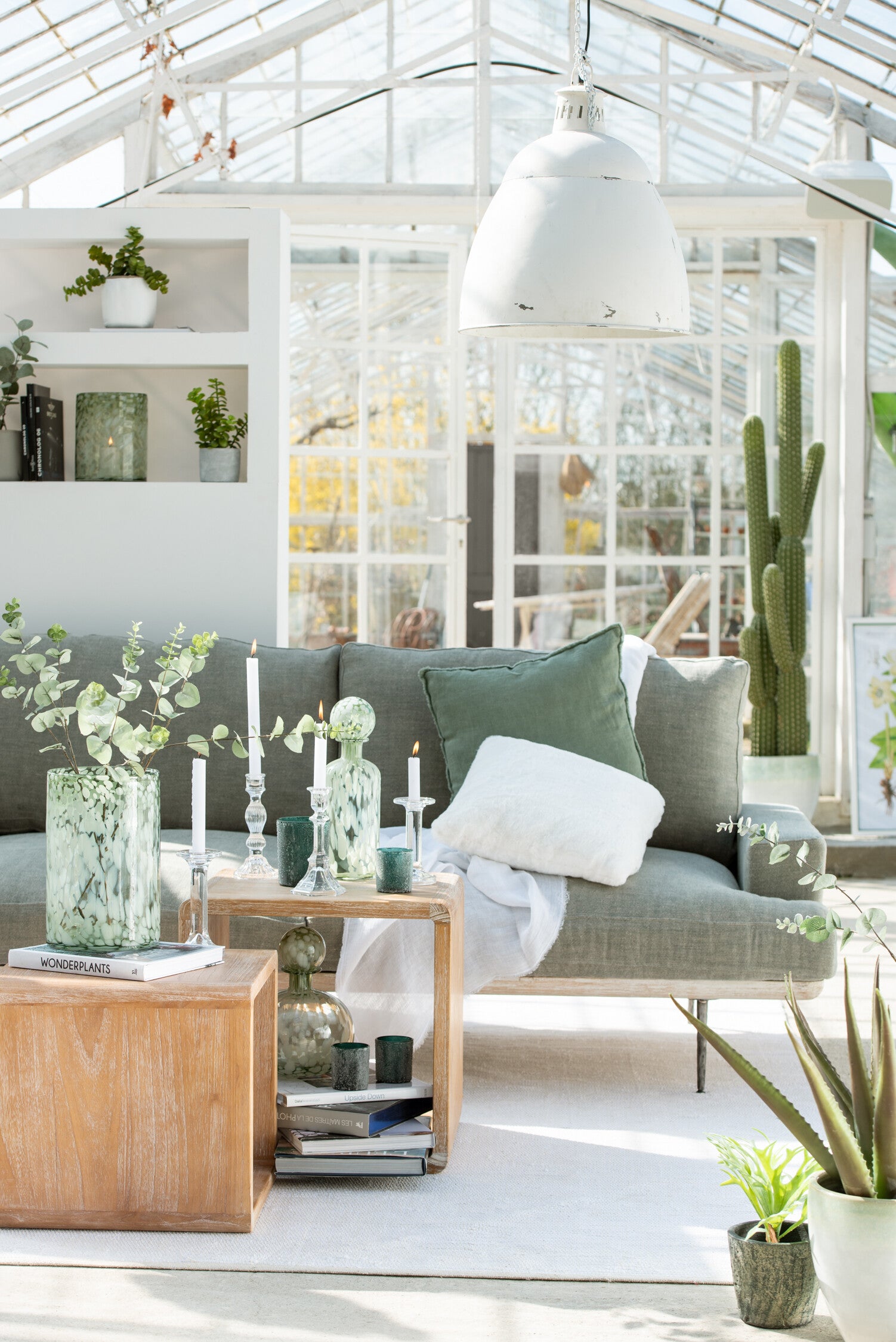 J-Line Kandelaar Klassiek Glas Transparant Large