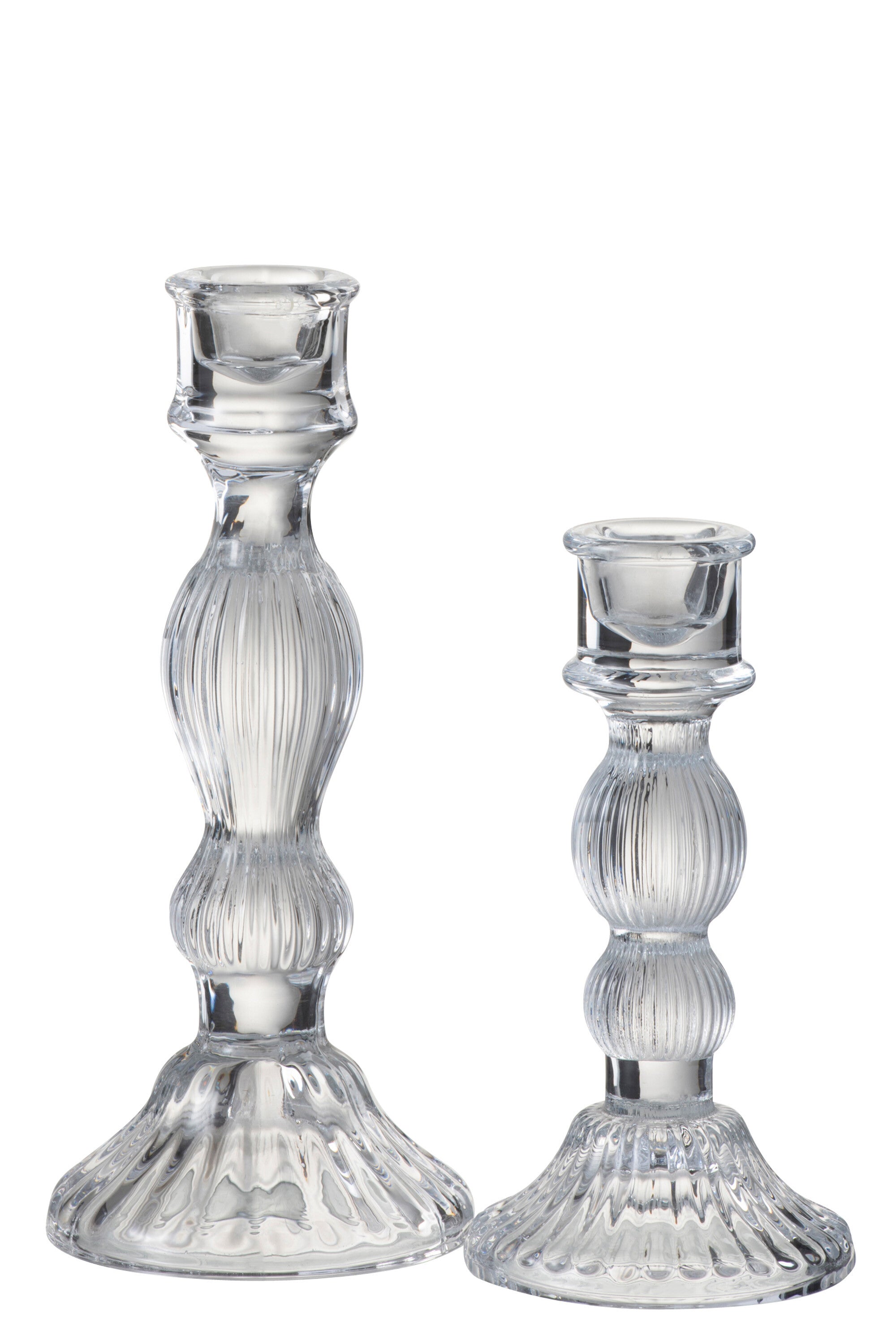 J-Line Kandelaar Bol Glas Transparant Large