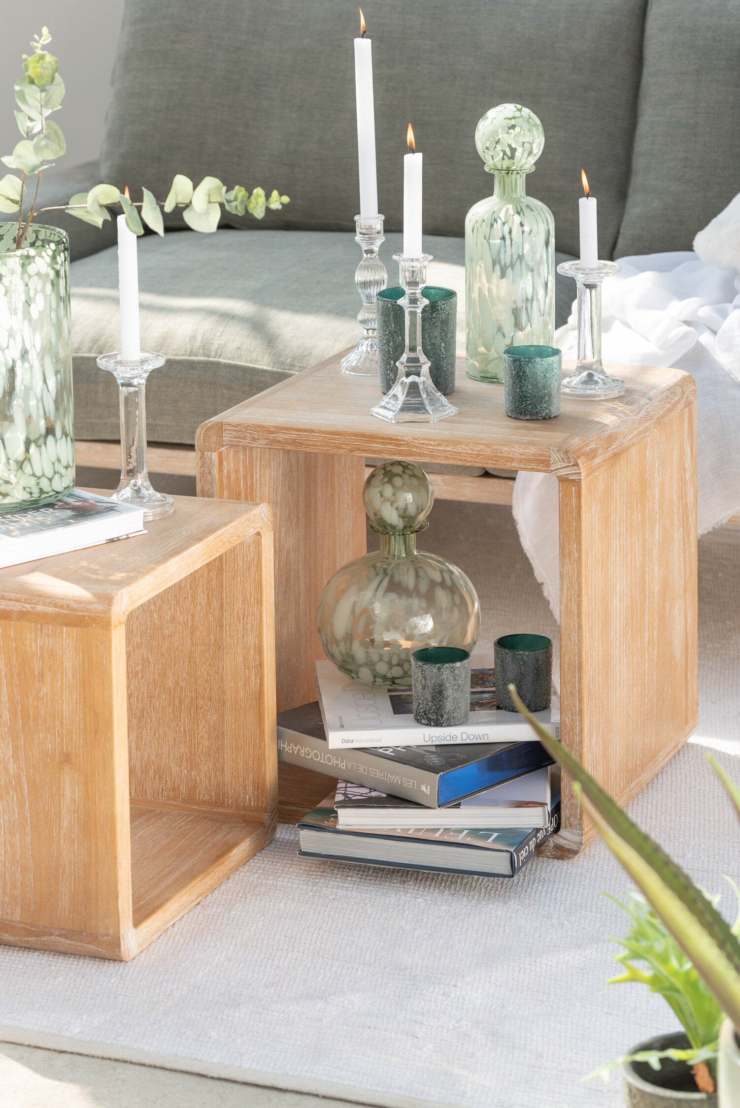 J-Line Kandelaar Bol Glas Transparant Large