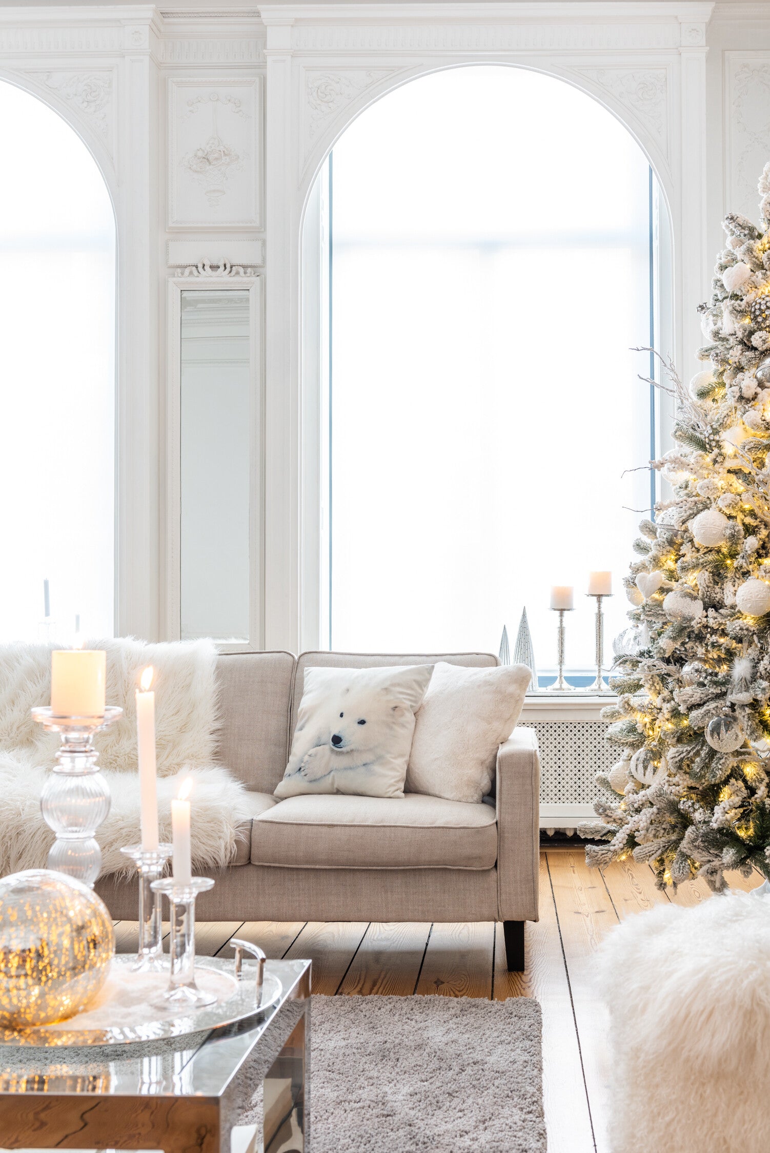 J-Line Kandelaar Effen Glas Transparant Large